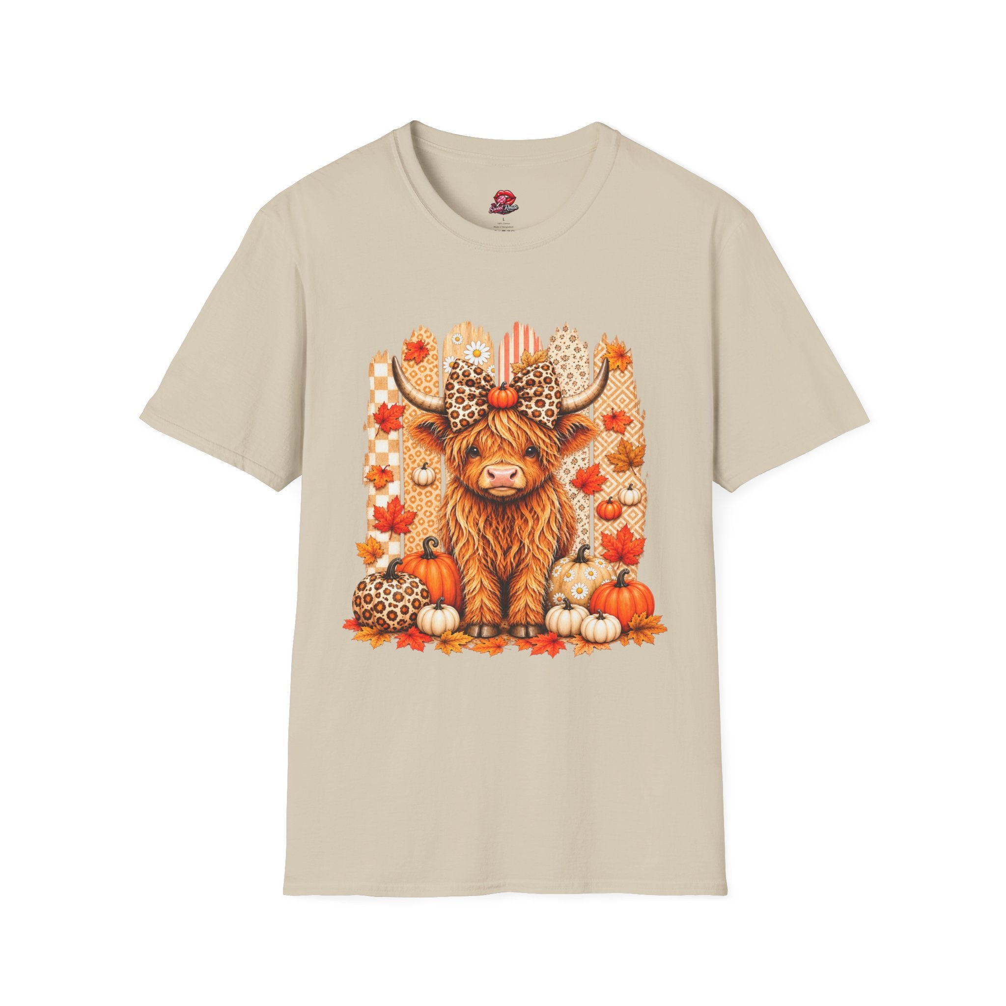 Fall Highland Cow T‑Shirt