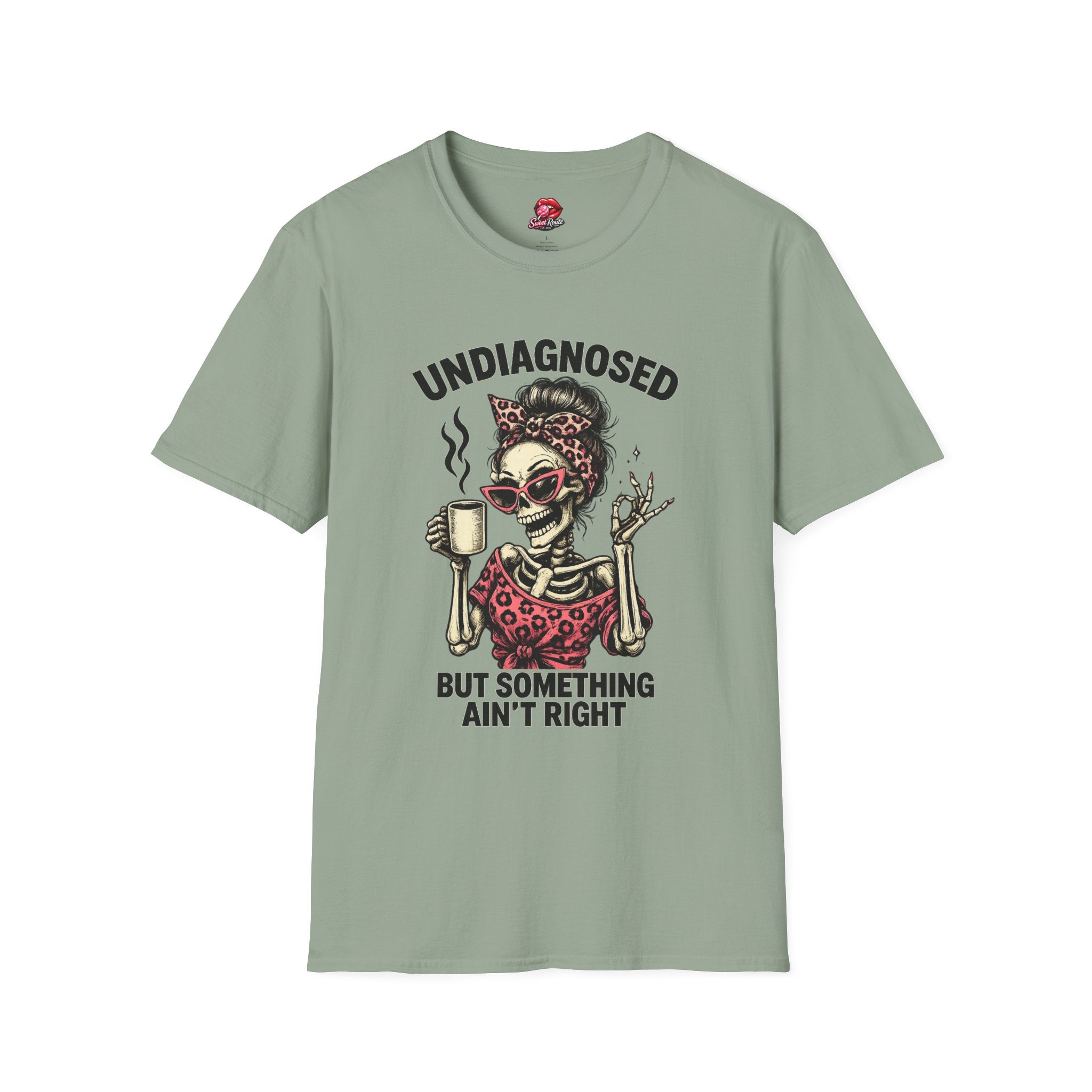 Undiagnosed Skull Lady Coffee Tee