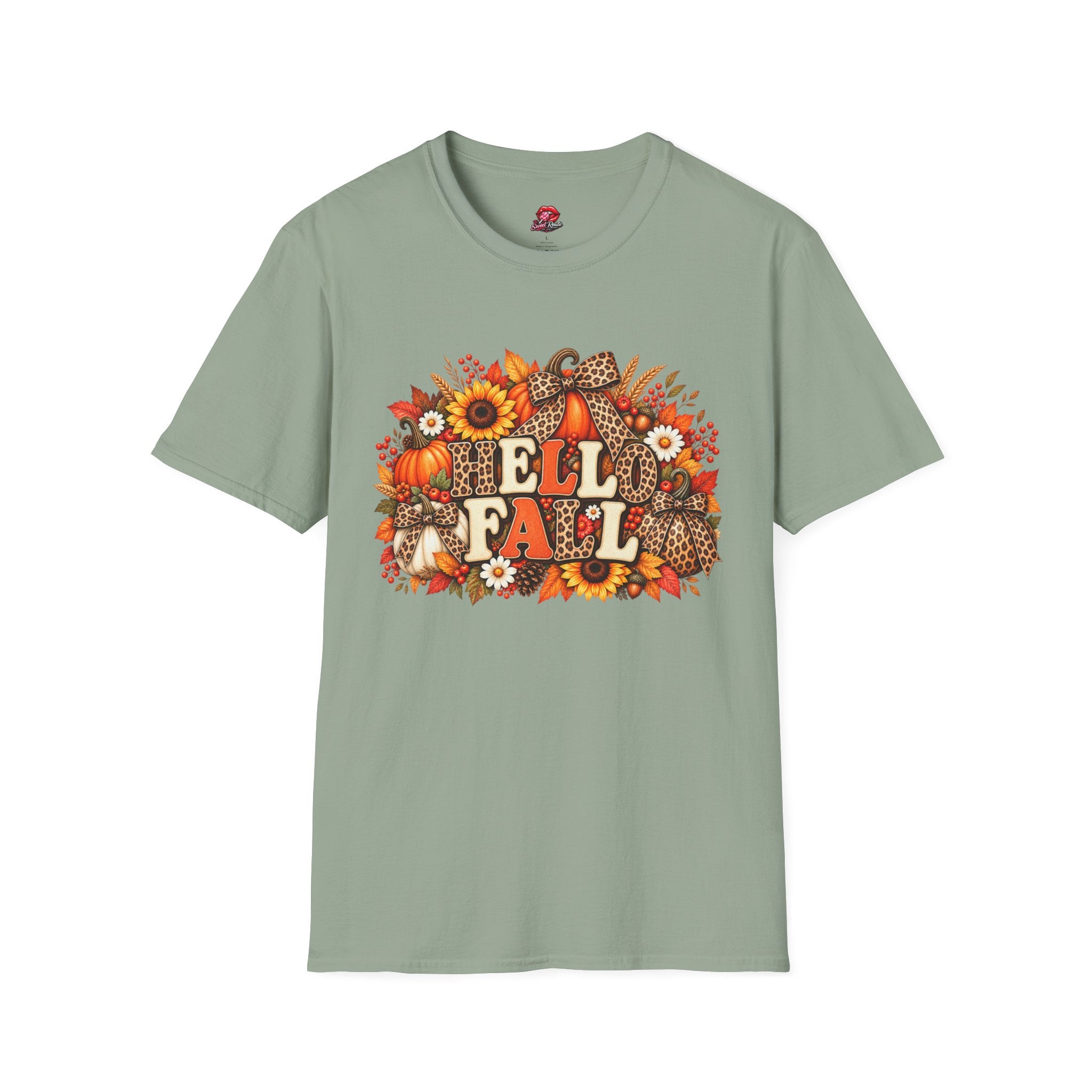 Hello Fall Leopard Bow Tee
