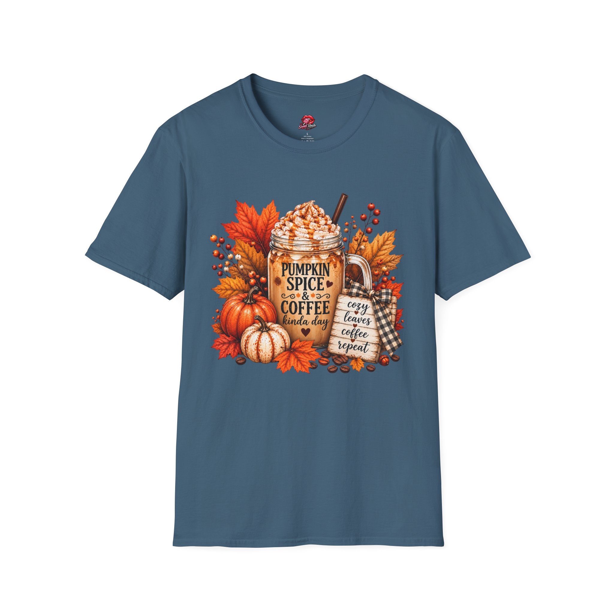 Autumn Leaves & Cozy Mug Tee