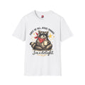 First of All Jesus Thinks Raccoon with Coffee T-Shirt
