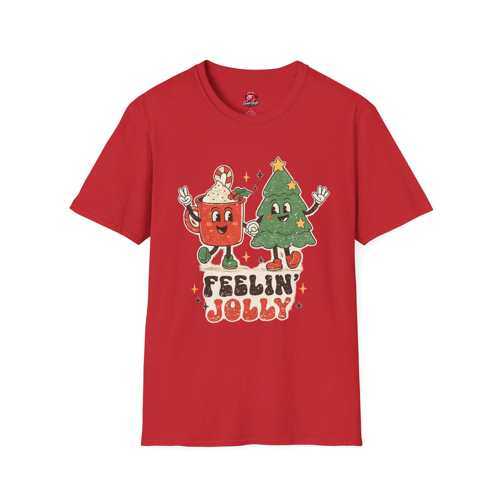 Feelin' Jolly mug and Christmas tree T-Shirt
