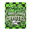 Cran e County Coyotes Sherpa Fleece Blanket