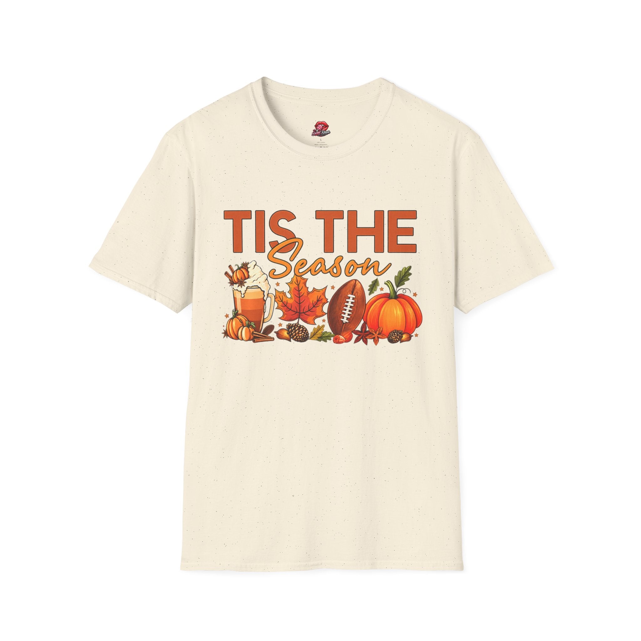 Tis The Season Fall Football Pumpkin Tee