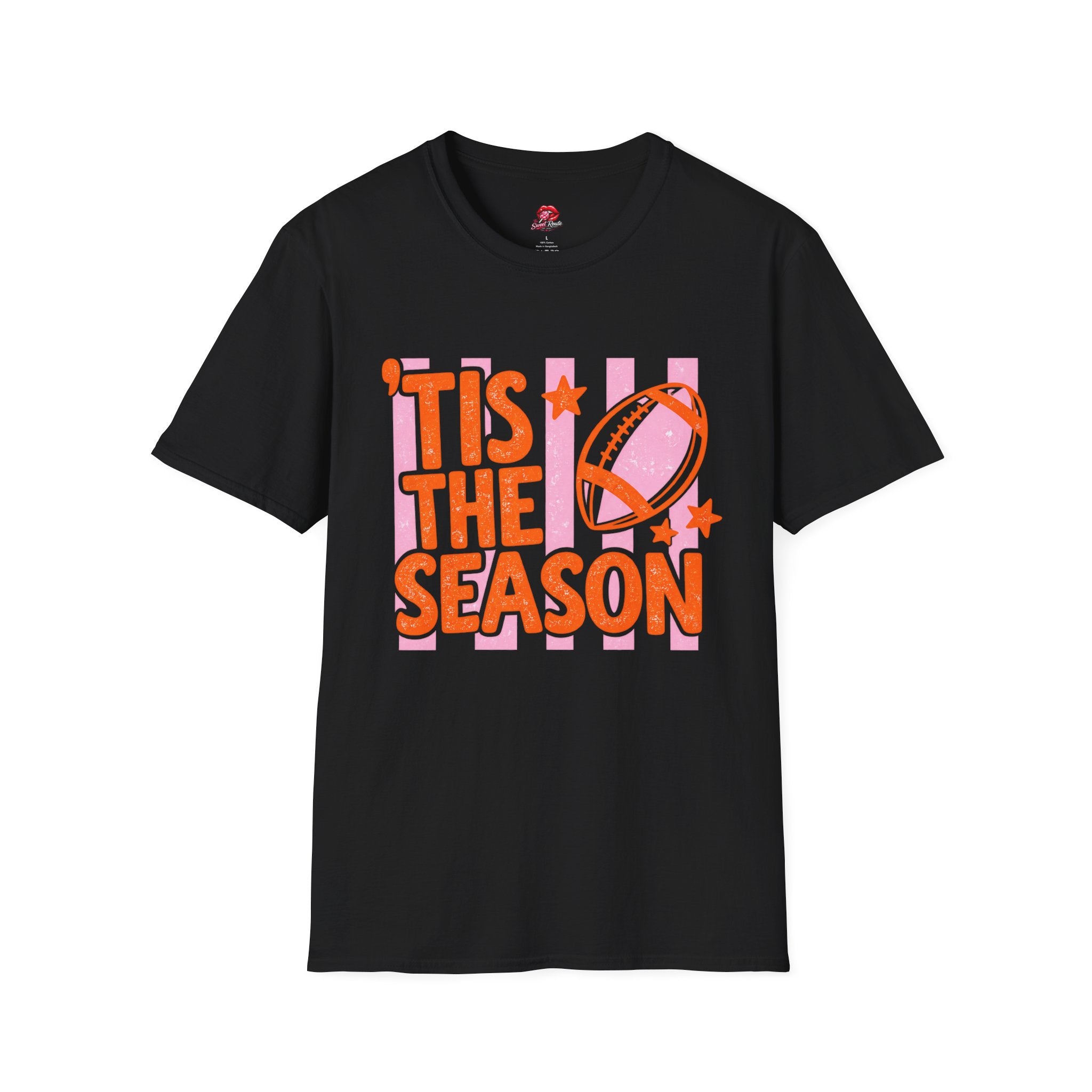 ’Tis The Season Football Tee orange