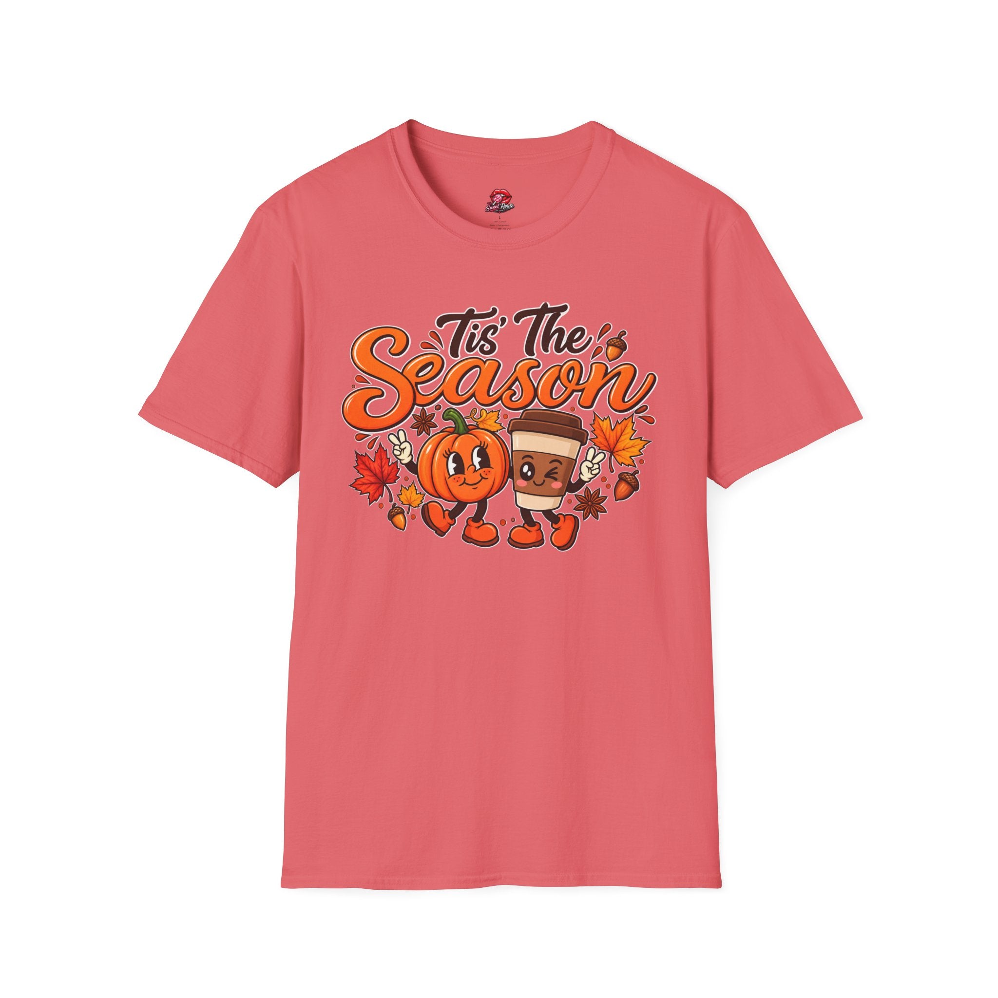 Tis The Season Pumpkin & Coffee Fall Graphic Tee