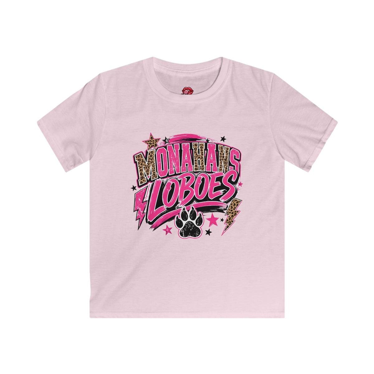 Loboes Pink Paw Kids Tee