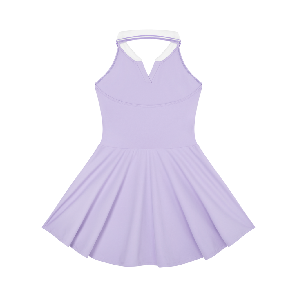 Sweet Route Women's Collared Halter A-Line Tennis Dress