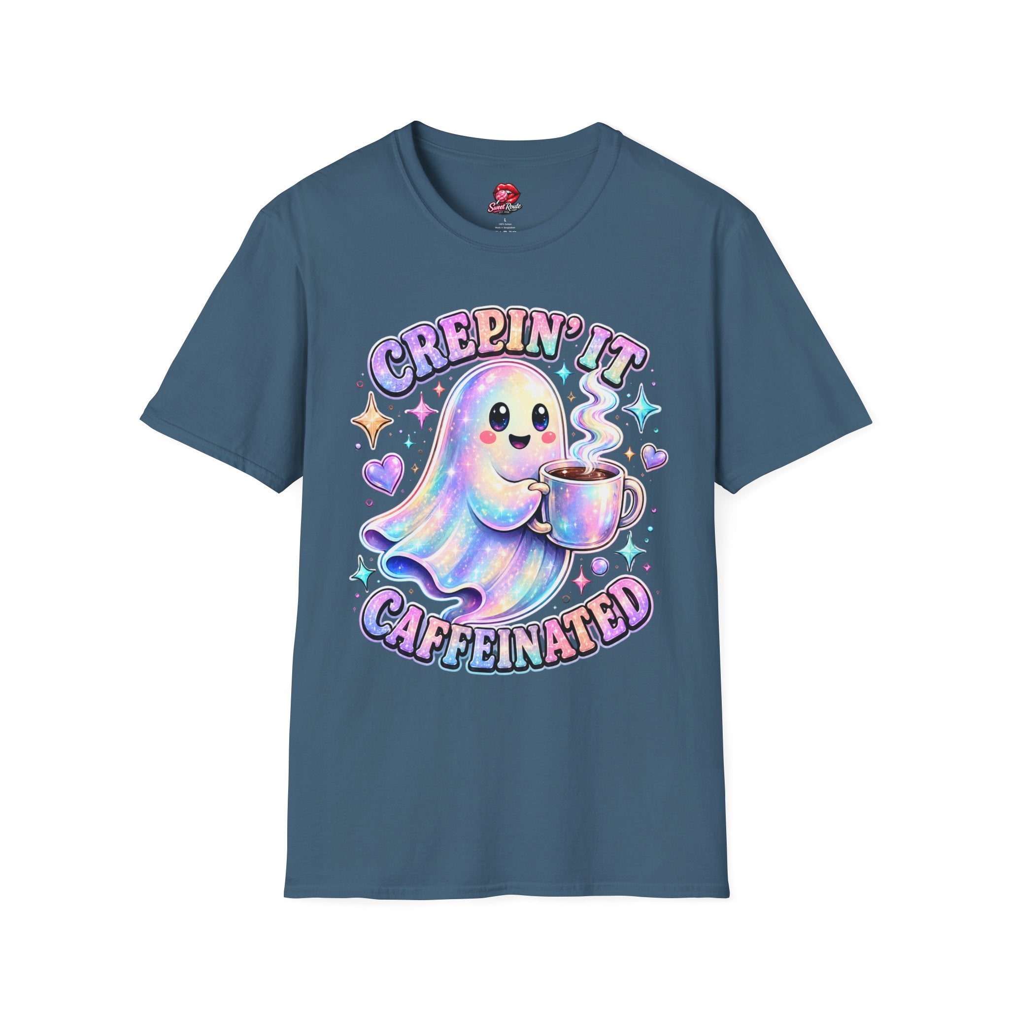 Creepin' It ghost sipping coffee T-Shirt