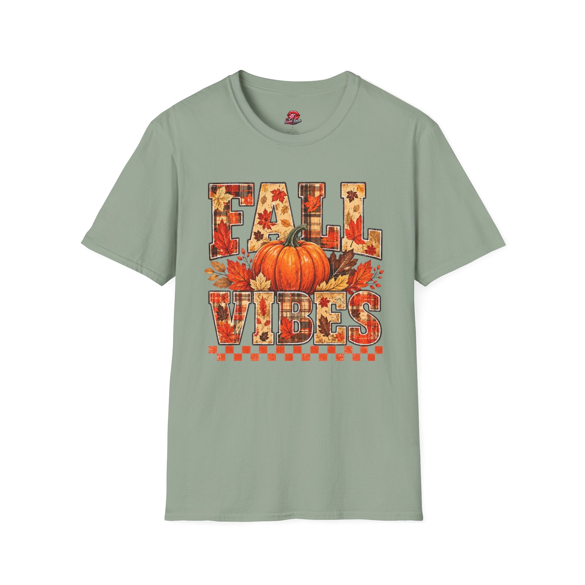Pumpkin & Leaves Fall Vibes Tee