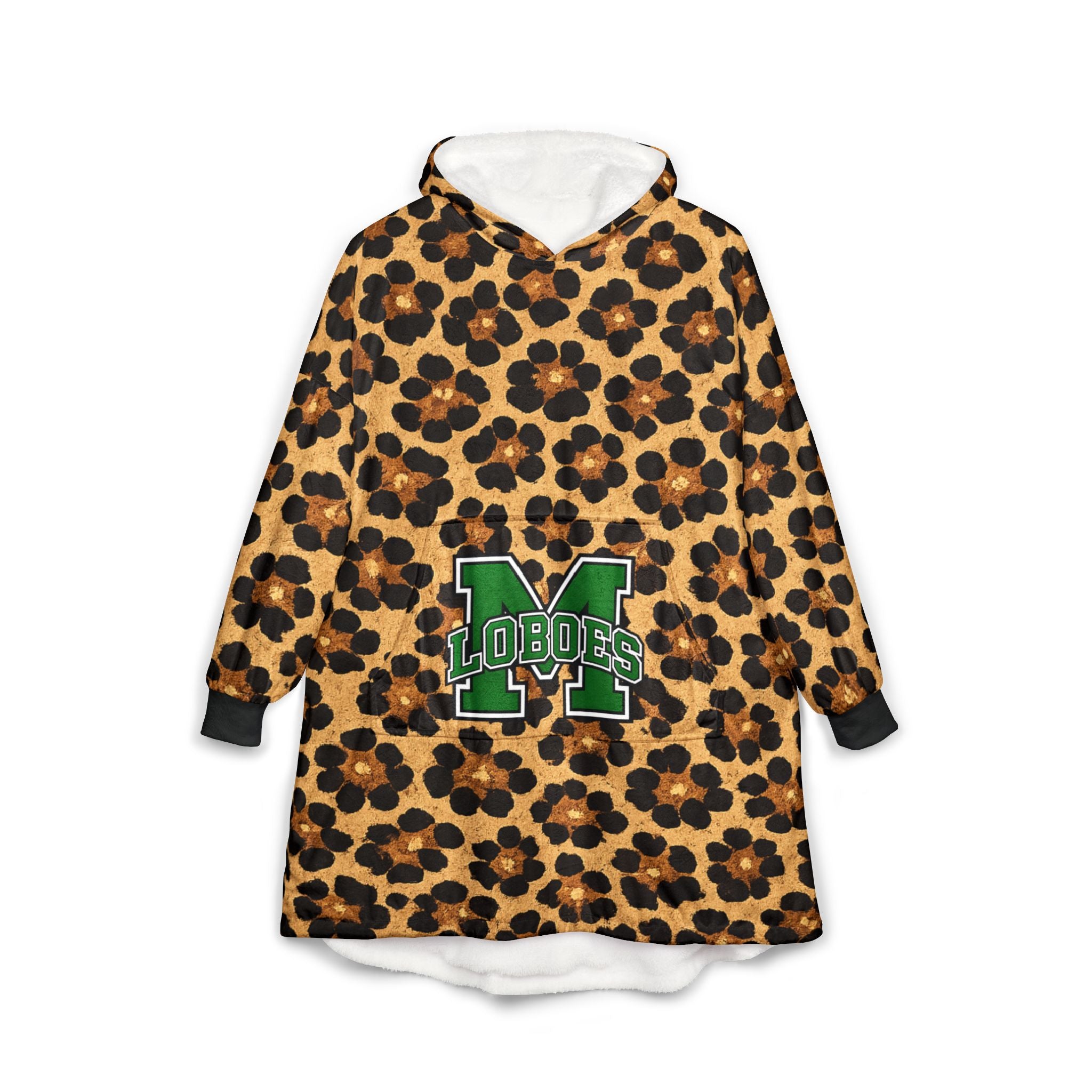 Loboes Leopard Hooded Blanket