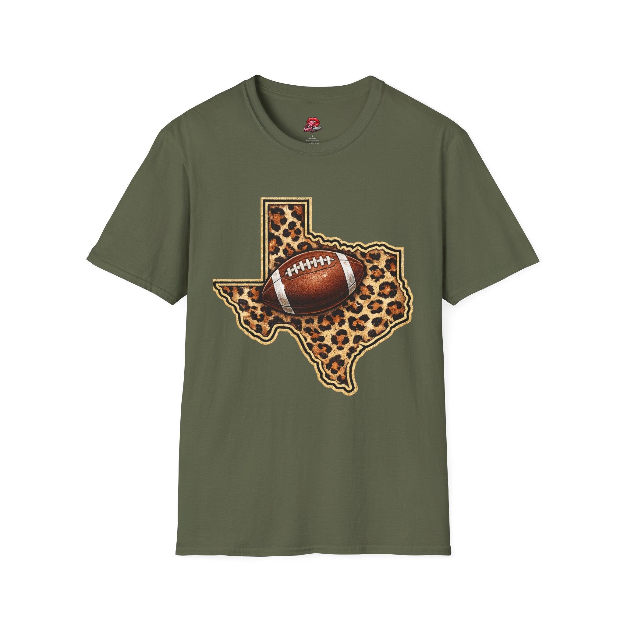 Texas Leopard Football T-Shirt
