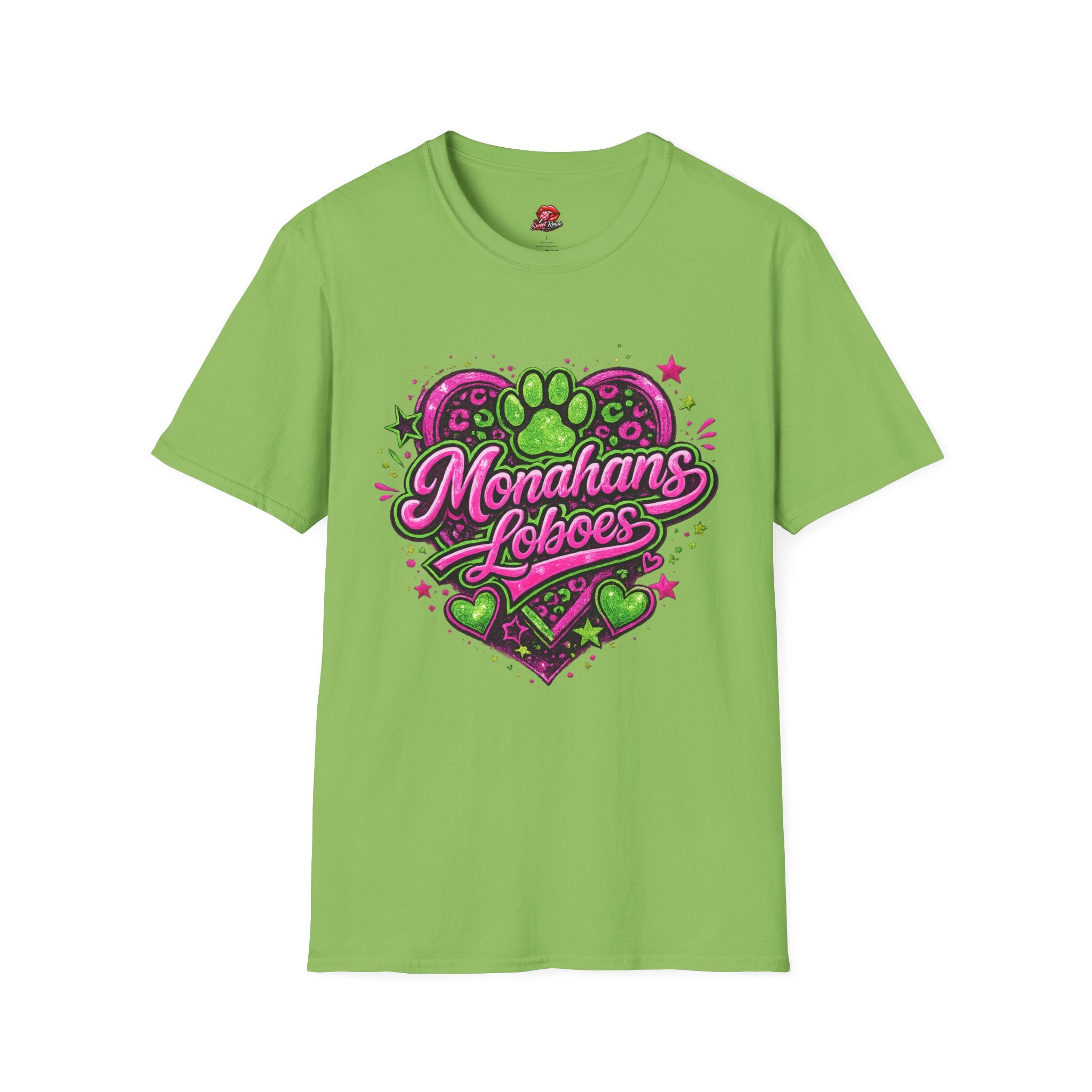 Monahans Loboes Paw Heart T-Shirt