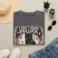 I Don’t Bring Bad Luck Black Cat T-Shirt | Vintage Witchy Halloween Graphic Tee | Spooky Cat Lover Shirt