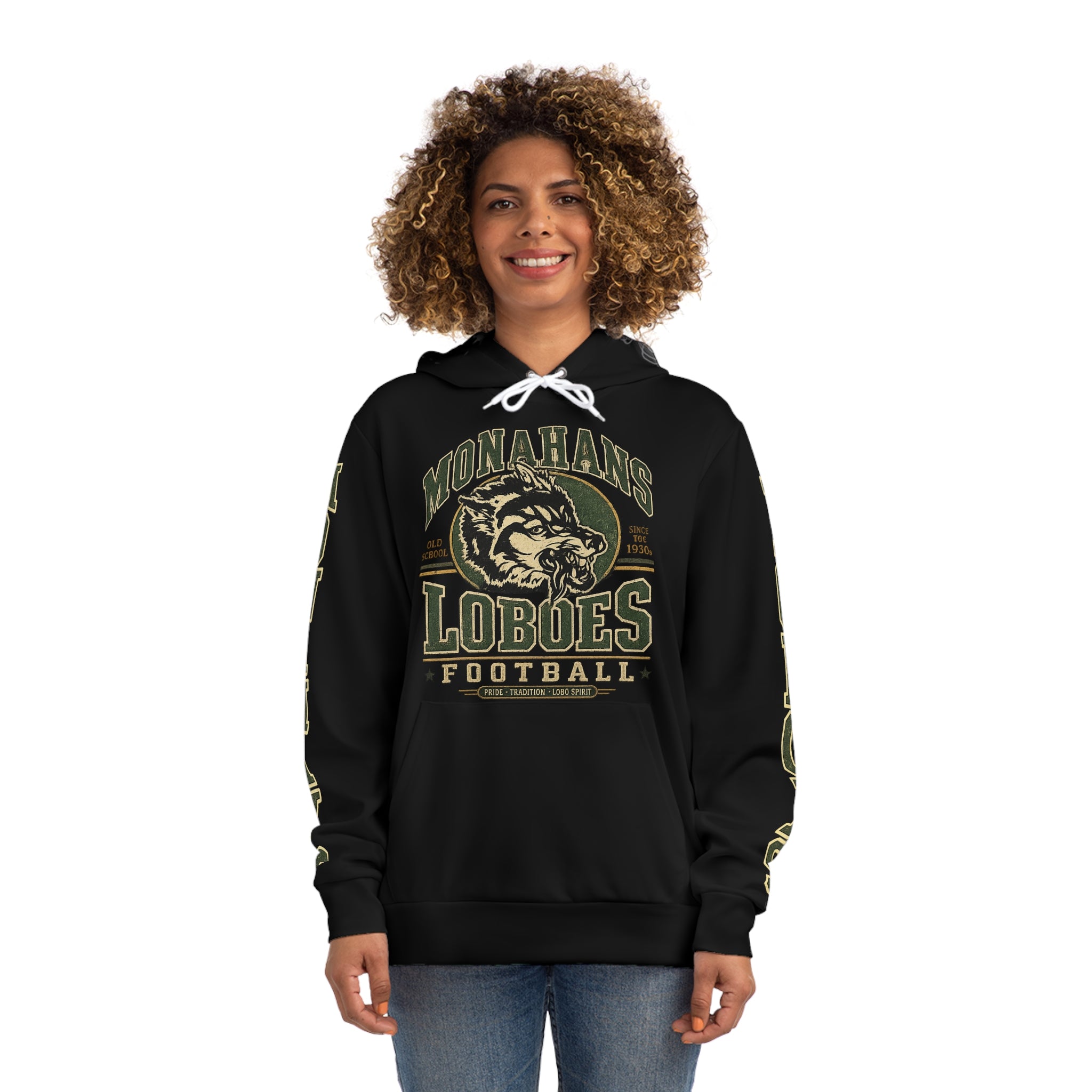 Loboes Football Vintage Mascot Hoodie