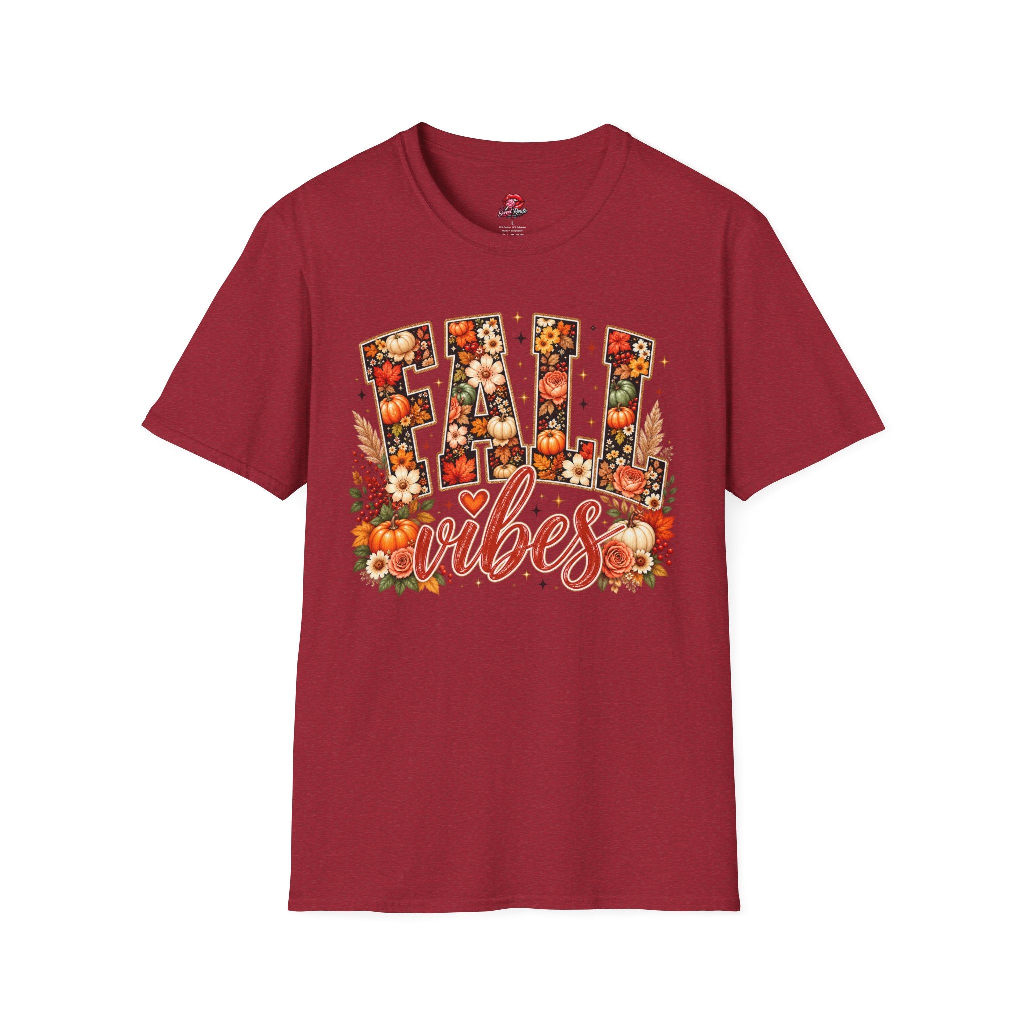 Floral Pumpkin Fall Vibes Tee