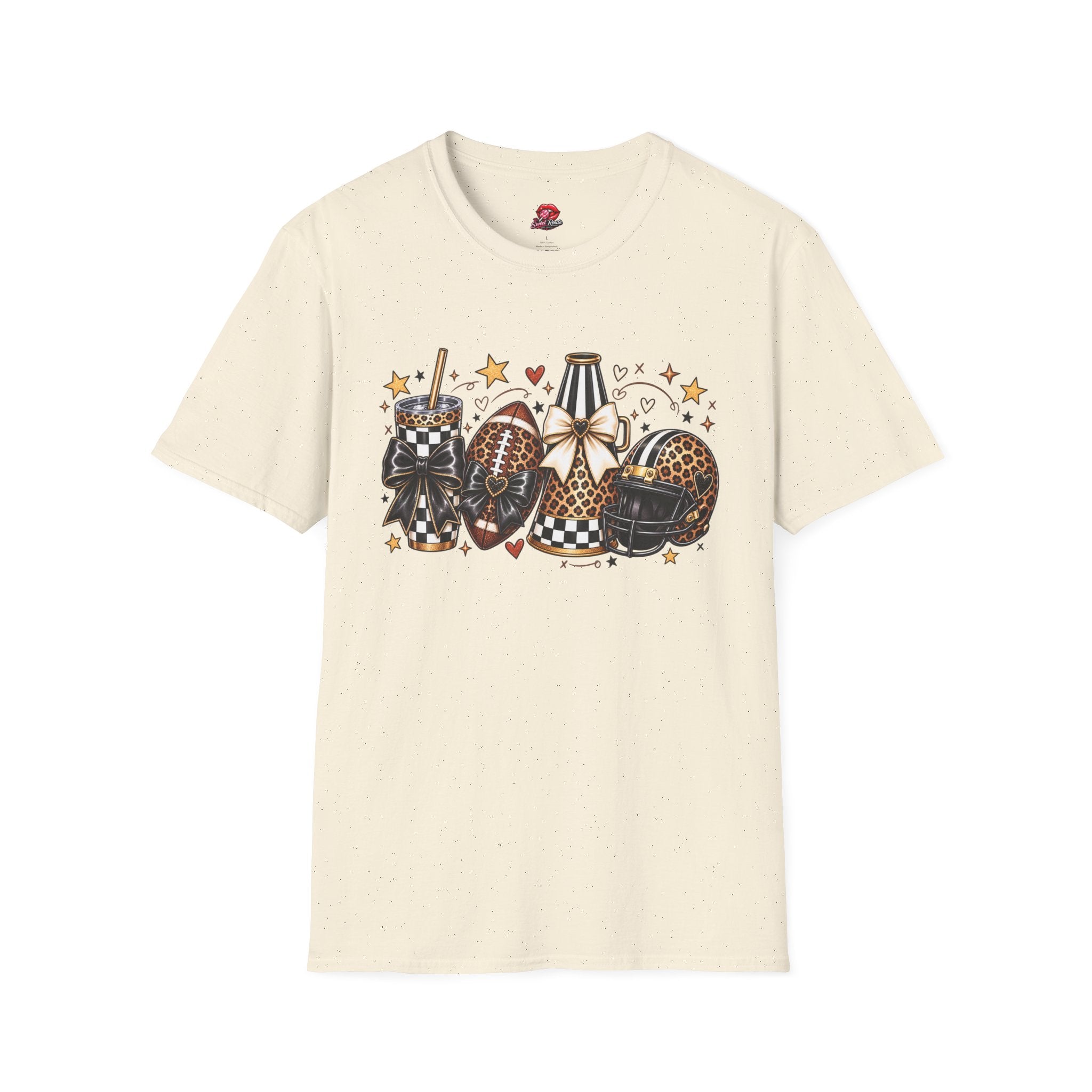 Leopard Game Day Football & Cheer Graphic T-Shirt
