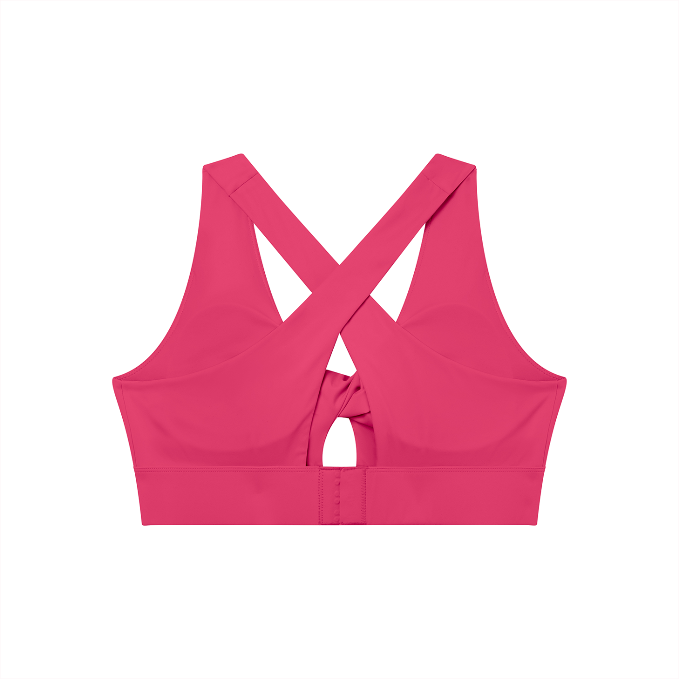 Sweet Route Women's Twist Front V-Neck Sports Bra