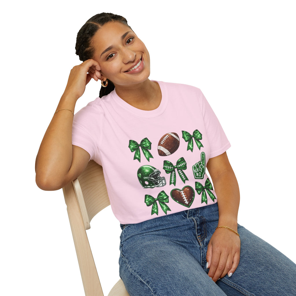 Football Cheer Bow T-Shirt