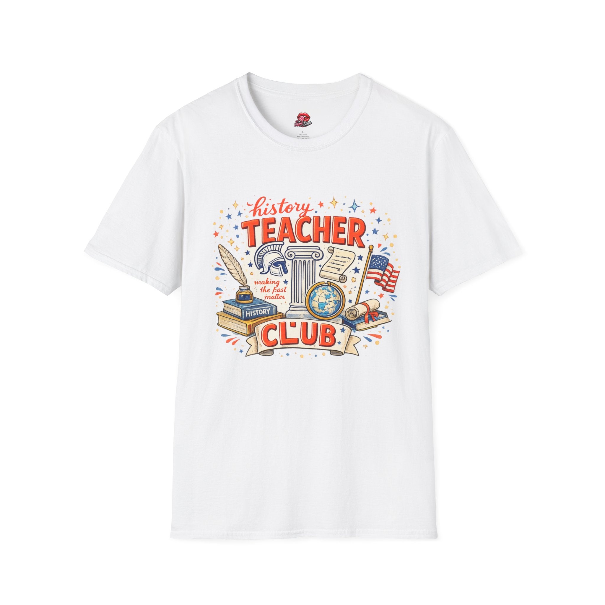 History Teacher Club T-Shirt | Vintage History Teacher Shirt | Retro Classroom Icons Tee | Social Studies Teacher Gift