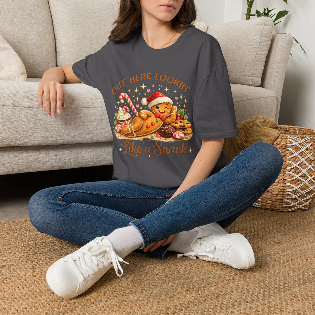 Gingerbread Cookie Santa Hat T-Shirt