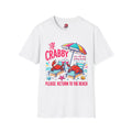 If Crabby Please Return to the Beach T-Shirt | Beach Crab Umbrella Design