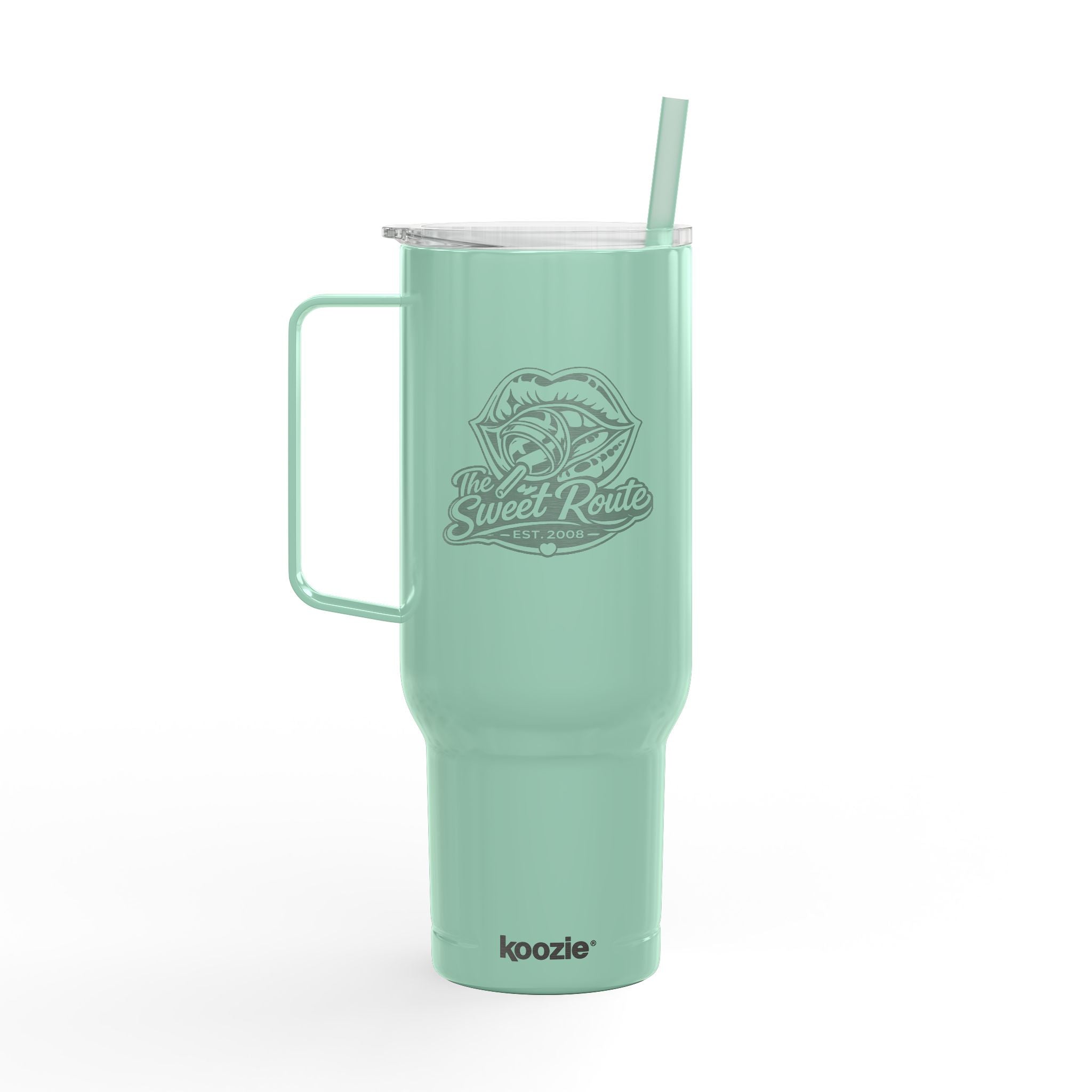 Sweet Route Insulated Tumbler with Lid, 40oz