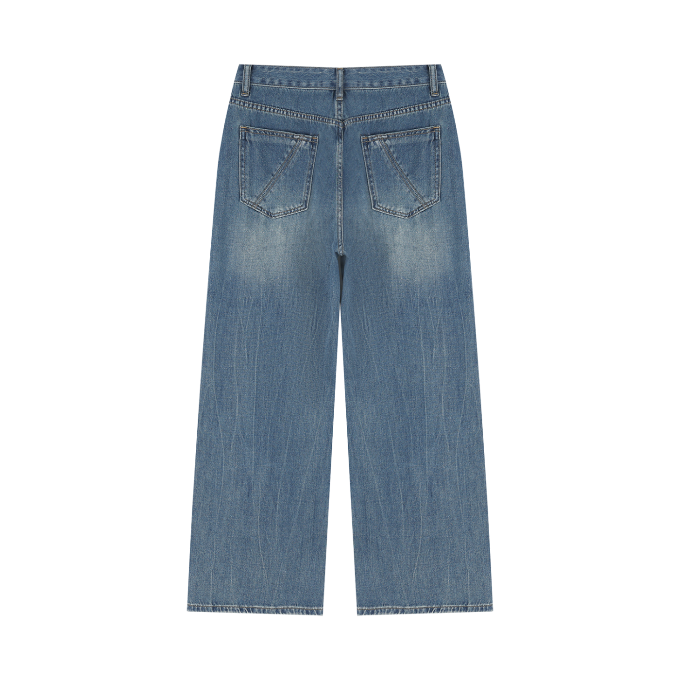 Sweet Route Women’s Vintage Wash Wide Leg Jeans