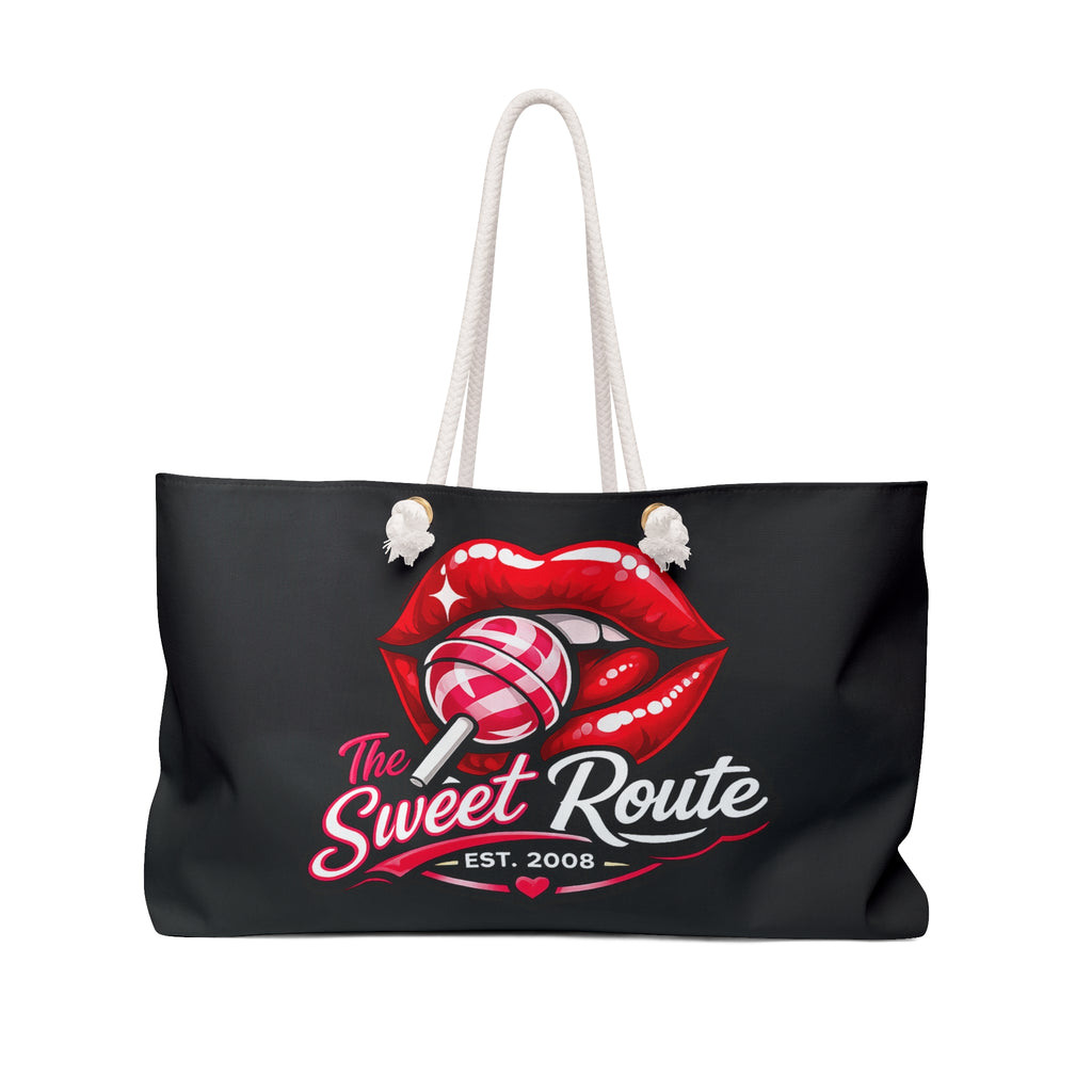 Sweet Route Logo Black Weekender Bag