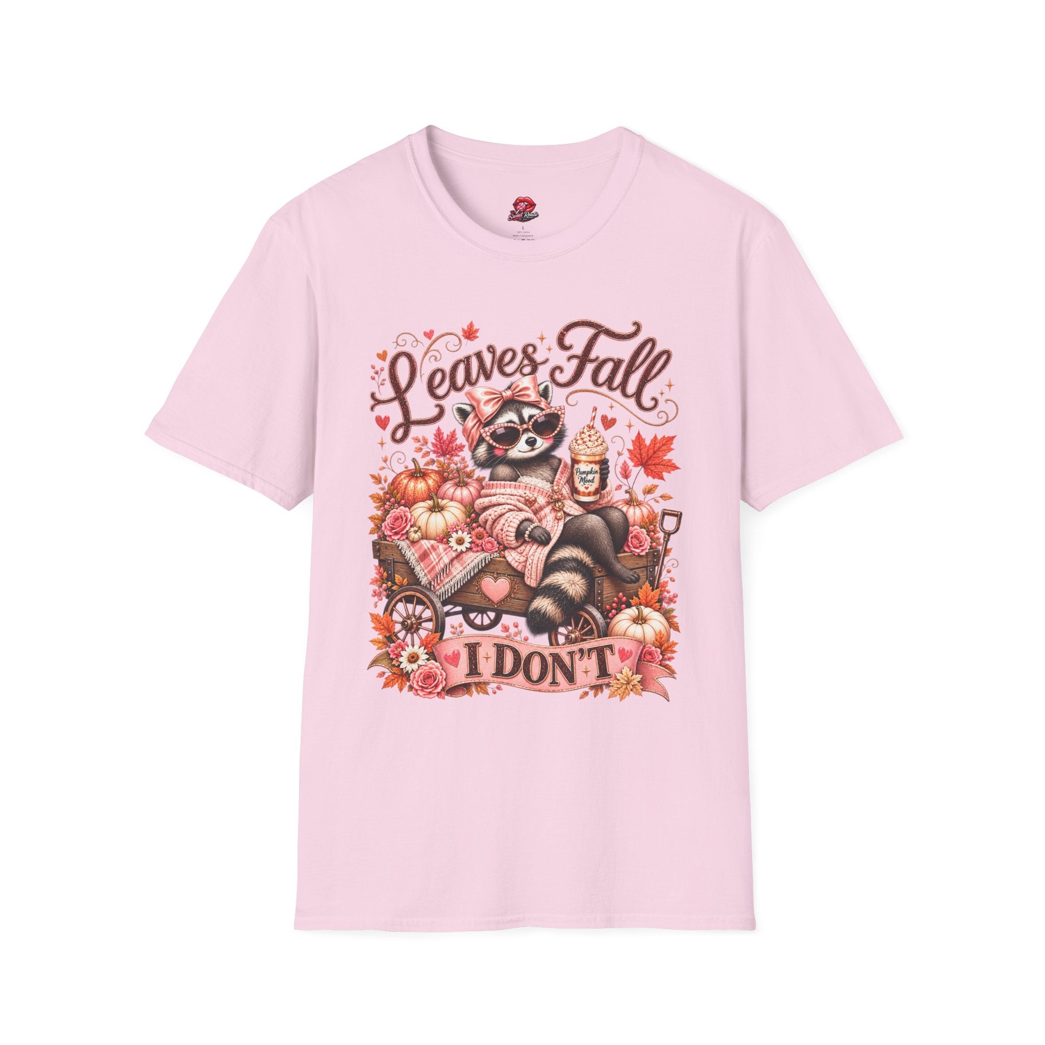 Leaves Fall I Don't Cozy Fall Tee