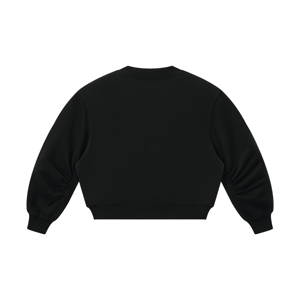 Sweet Route Women’s Crop V-Neck Sweatshirt
