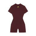 Women's Quarter-Zip Short Sleeve Romper