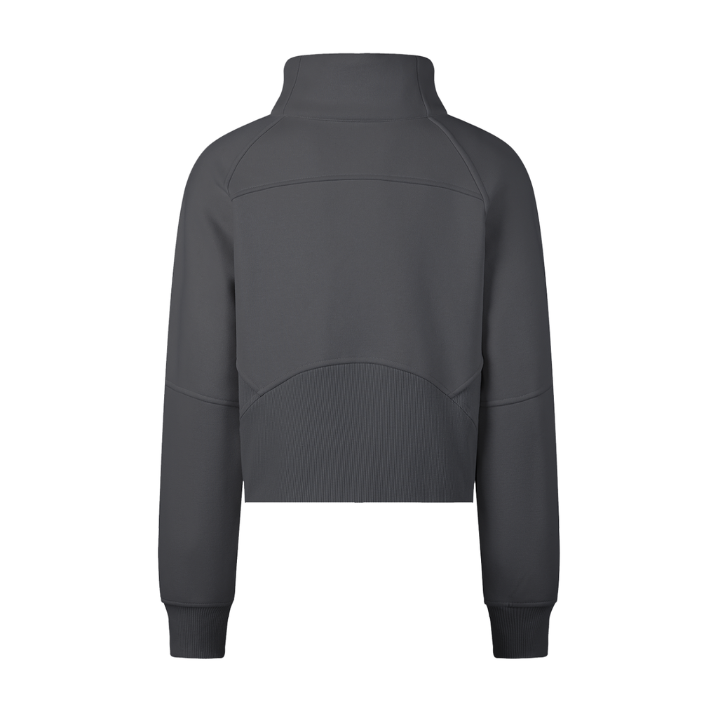 Sweet Route Cropped Half-Zip Sweatshirt