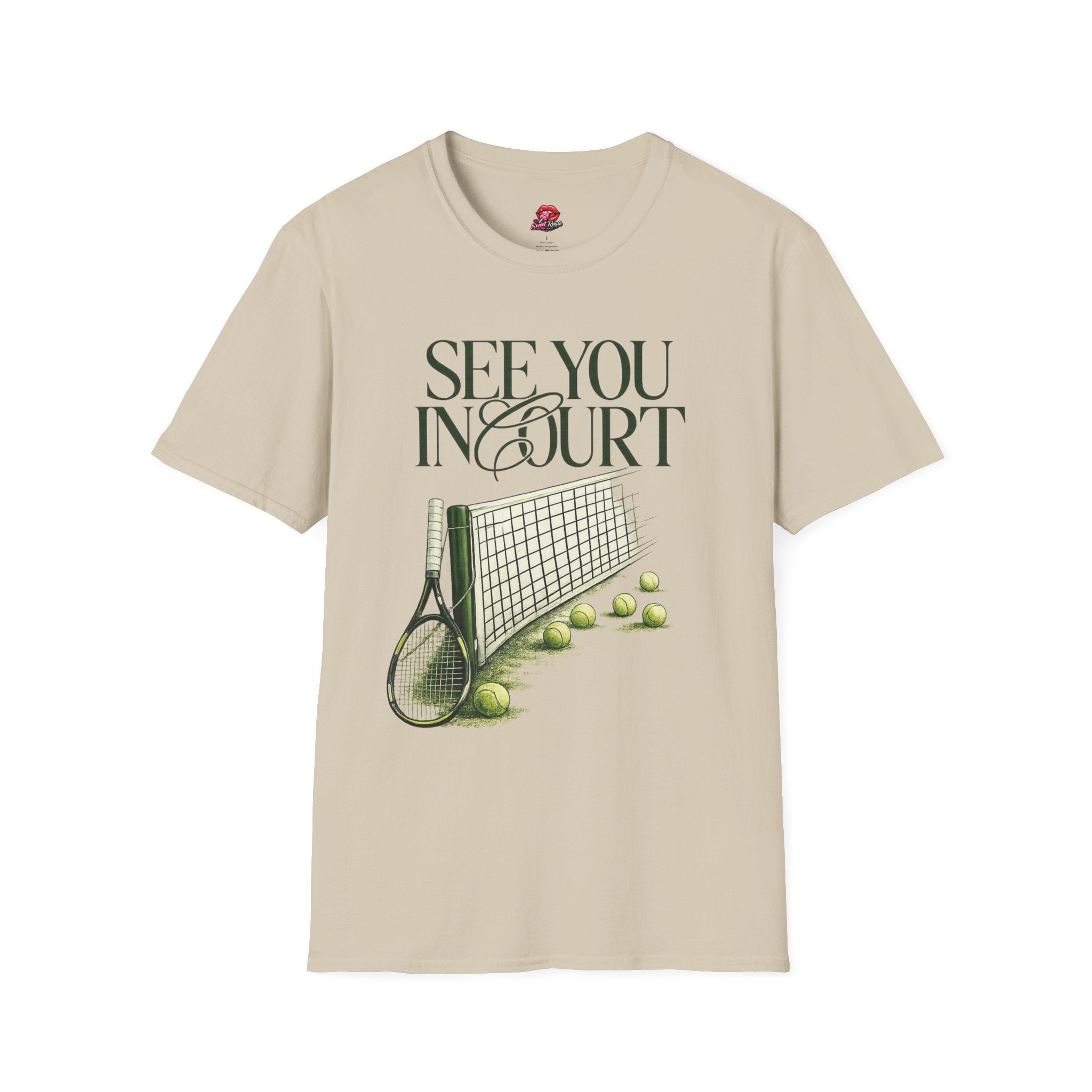 Tennis See You In Court Graphic T‑Shirt