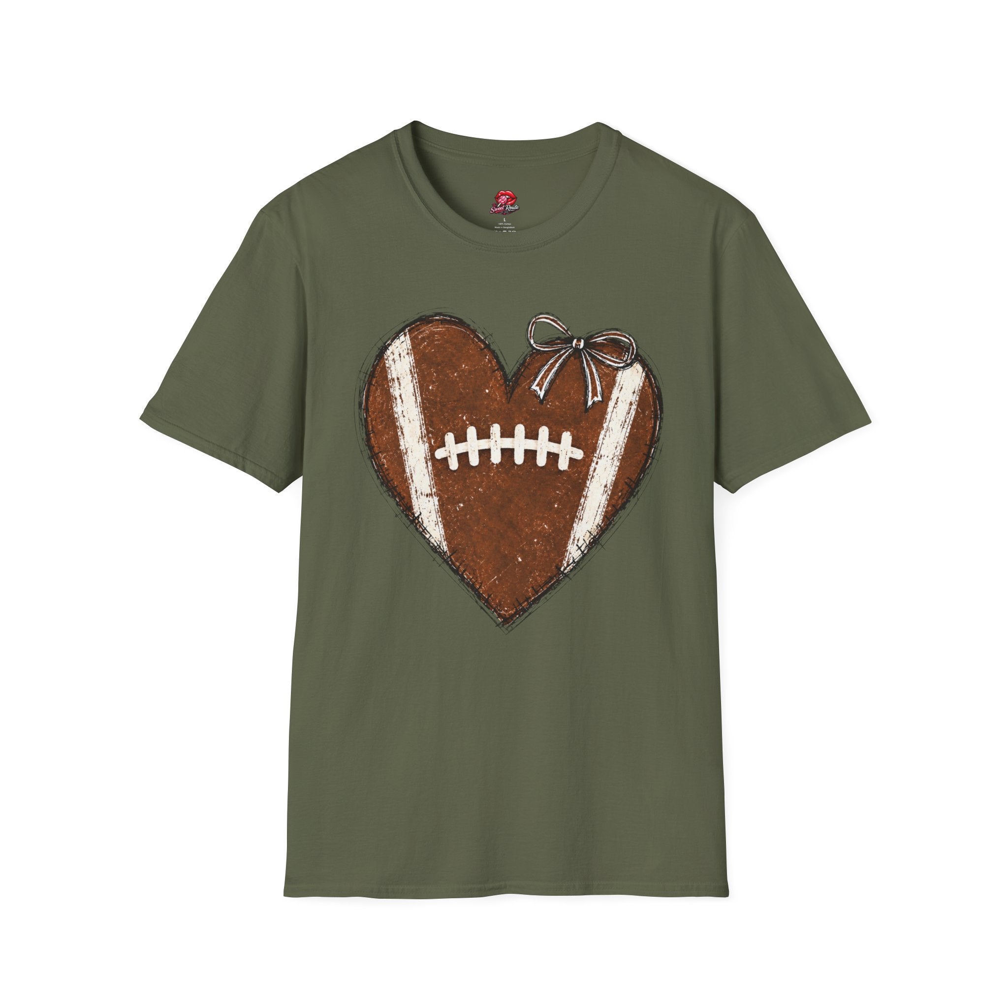 Heart-Shaped Football T-Shirt