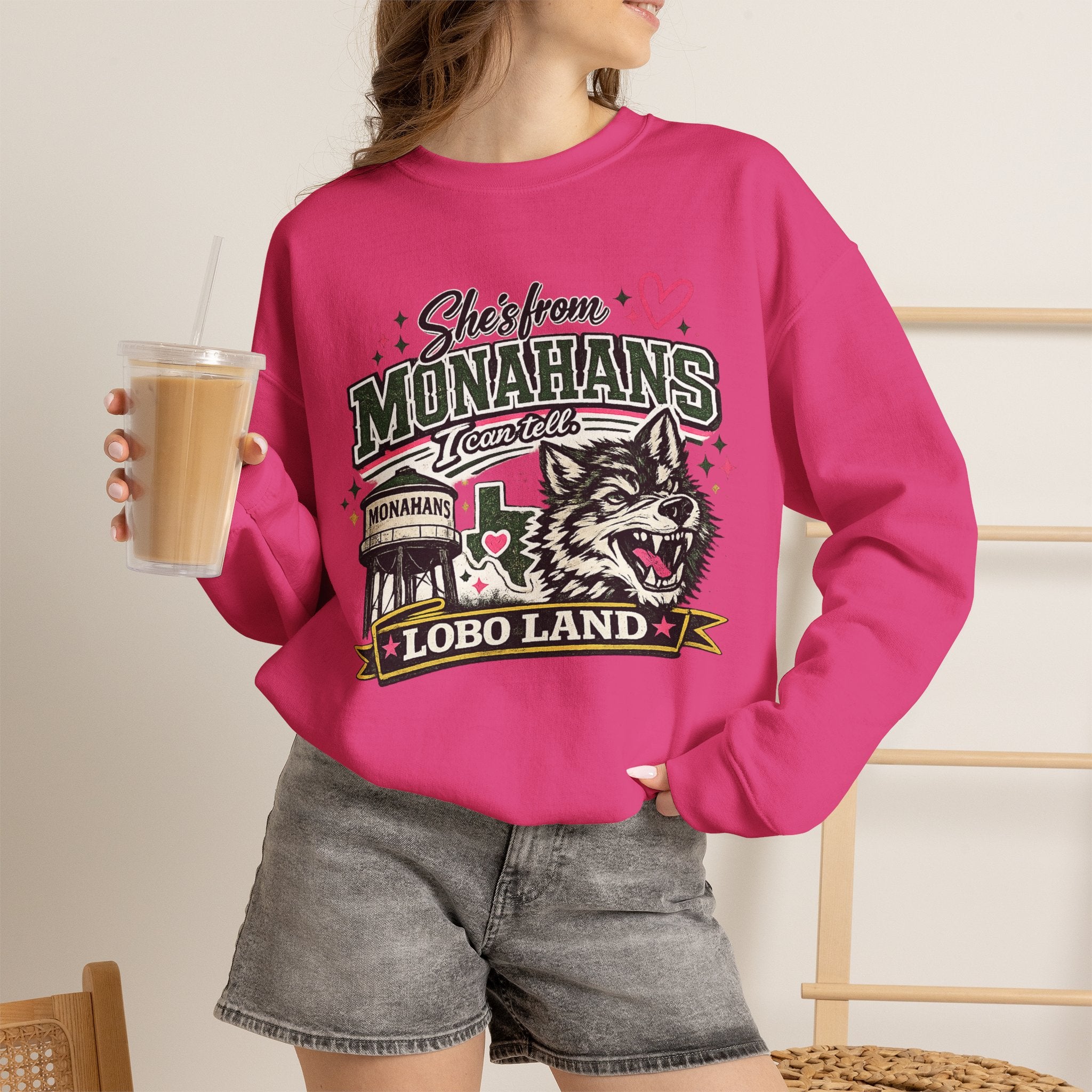 Monahans Lobo Land Crewneck Sweatshirt
