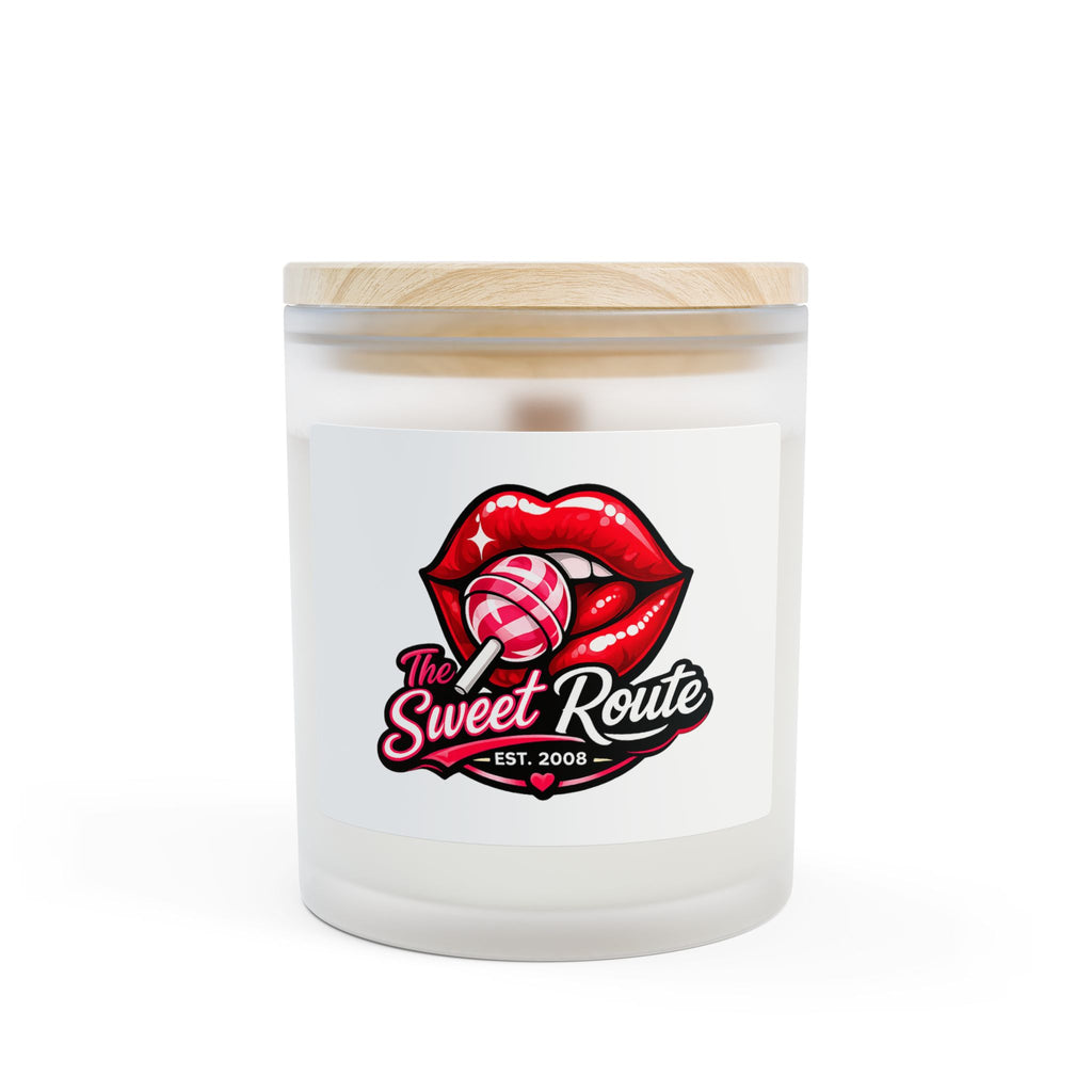 Classic Sweet Route Frosted Glass Candle, 11oz