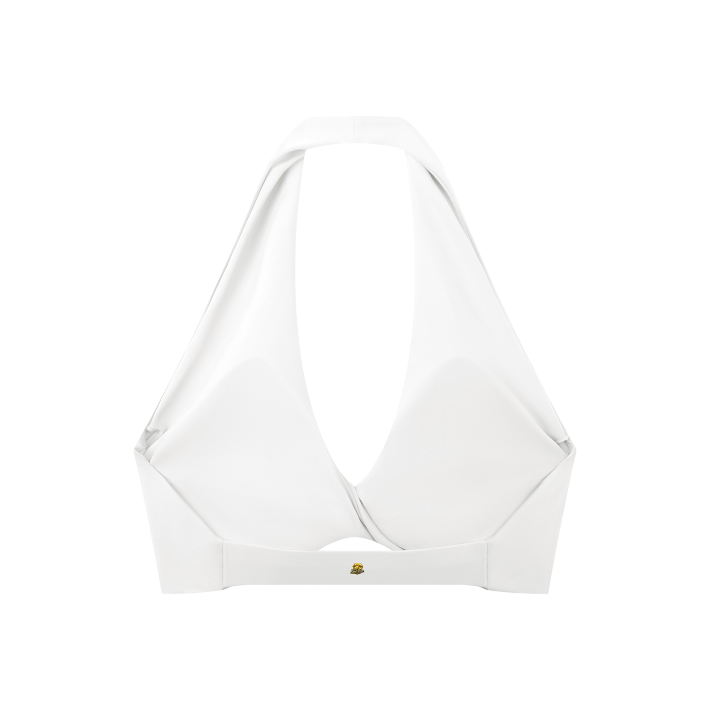 Sweet Route Women's Pleated Halter Sports Bra