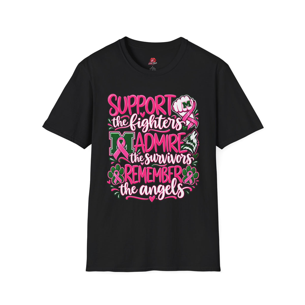 Loboes Support the Fighters, Admire the Survivors, Remember the Angels Tee