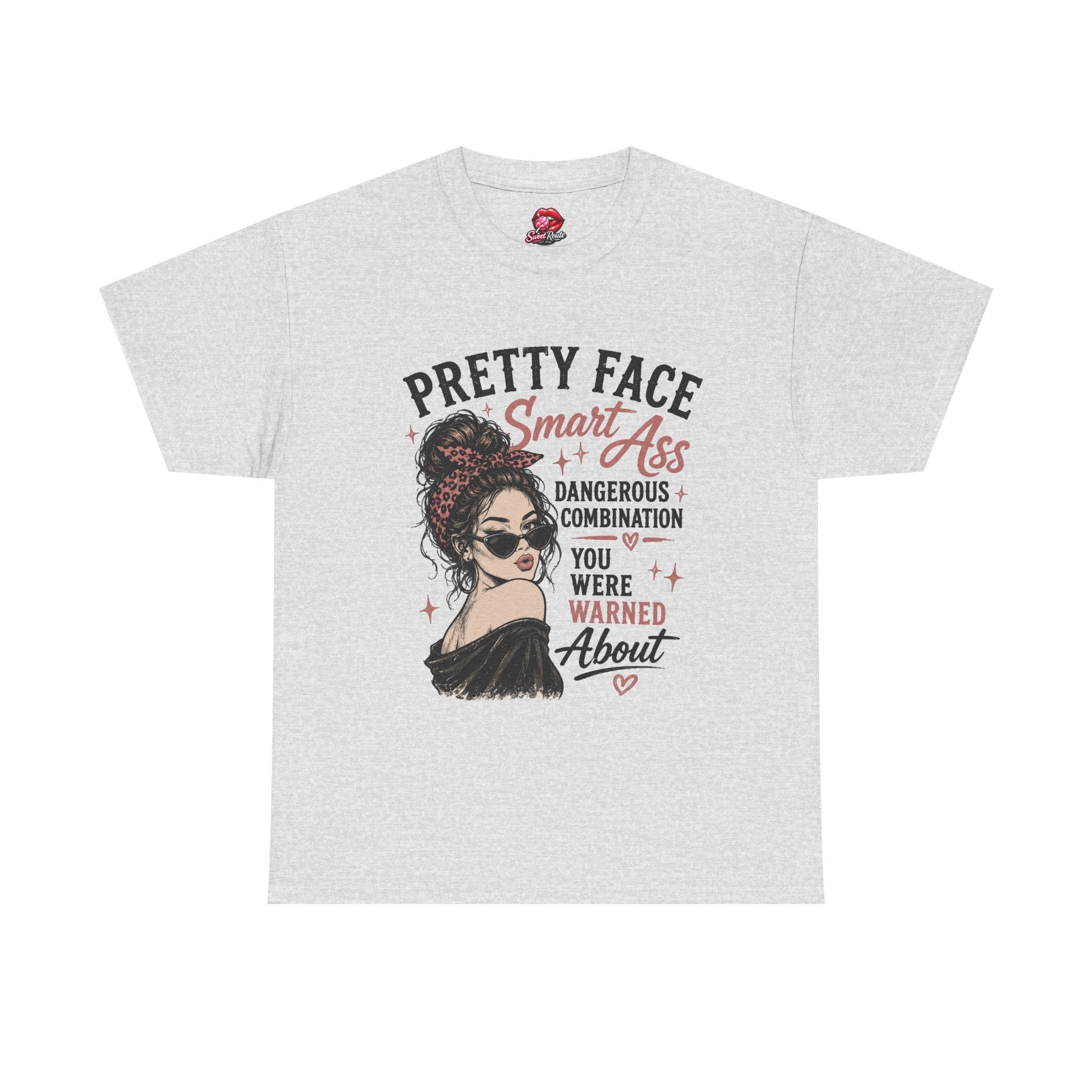 Pretty Face Smart Ass graphic tee