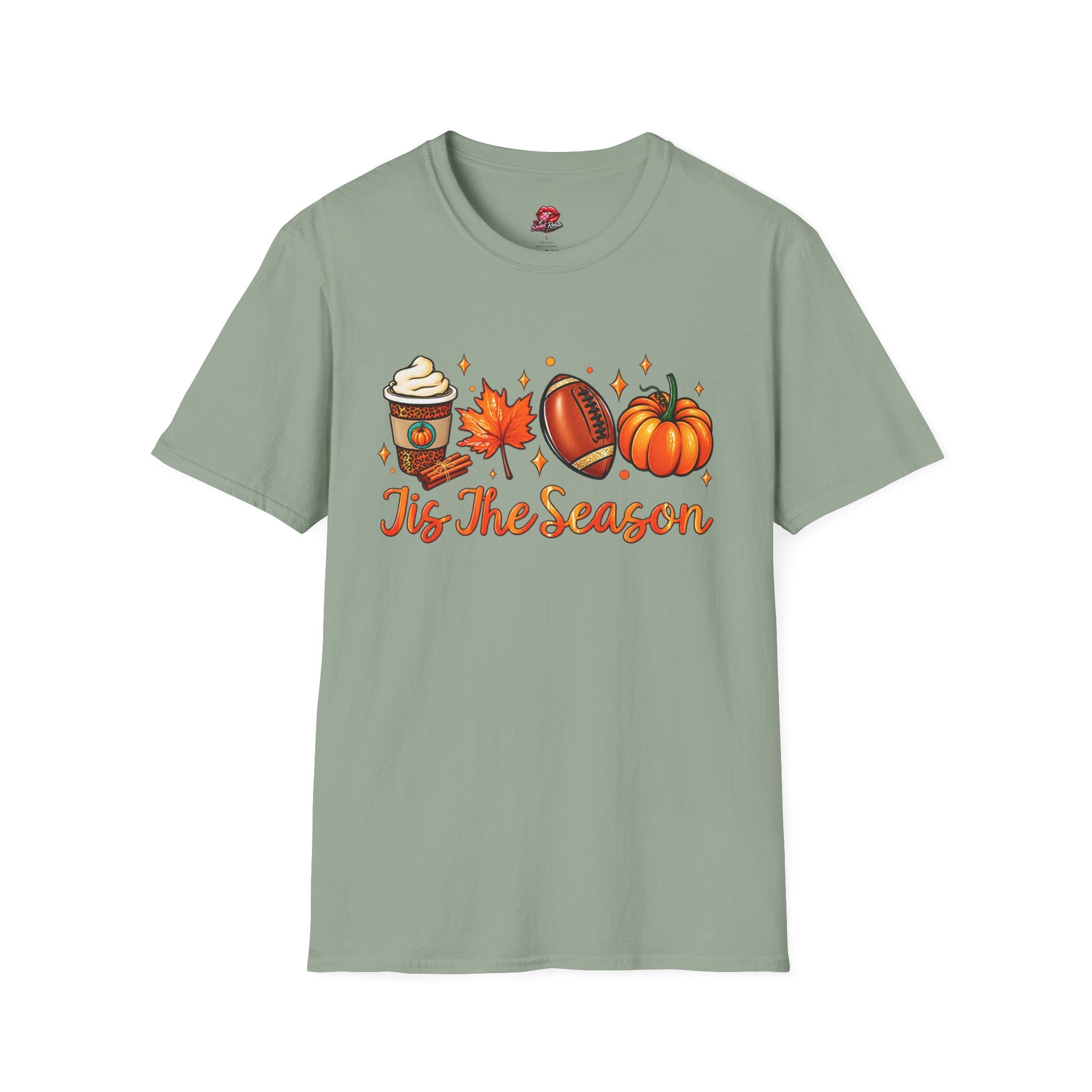 Tis The Season Pumpkin, Leaf & Latte Tee