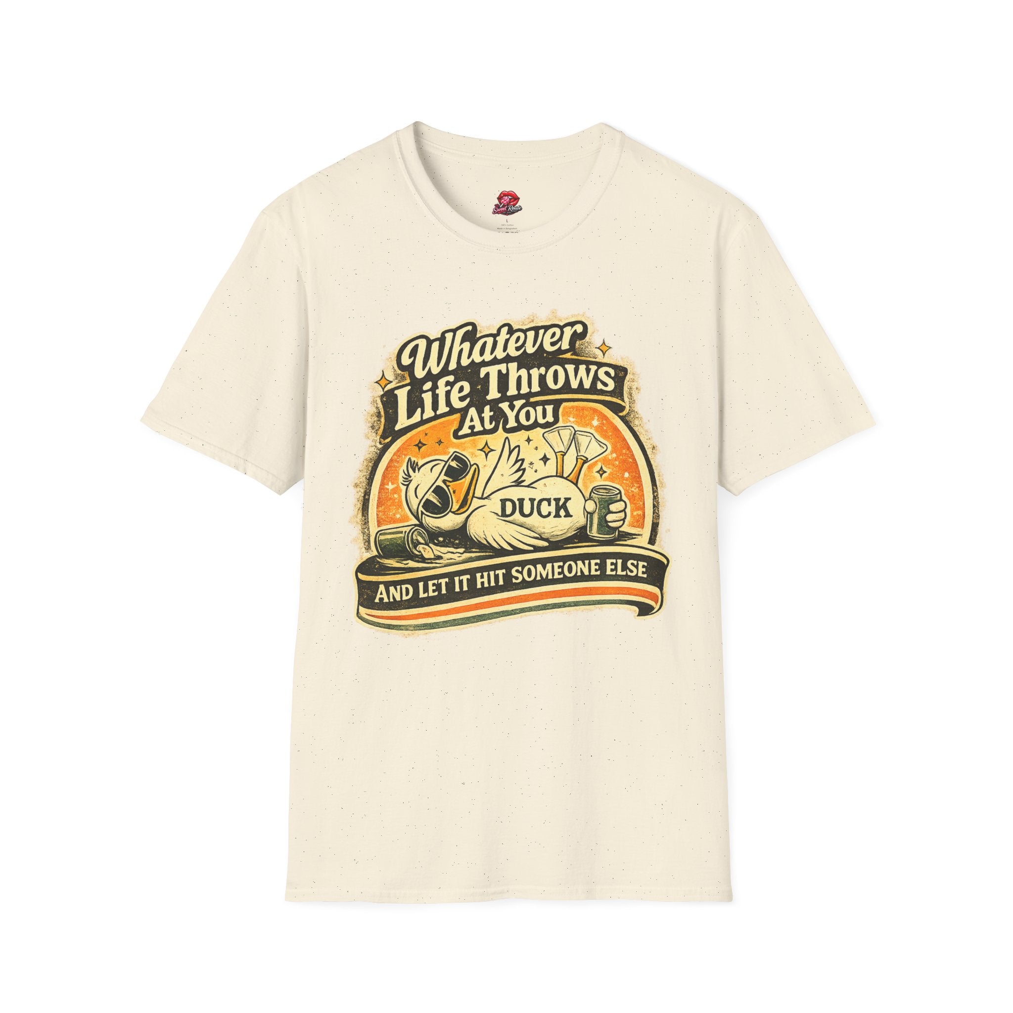 Whatever Life Throws At You, Duck Vintage Graphic Tee