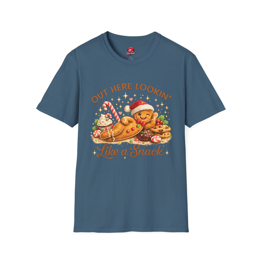 Gingerbread Cookie Santa Hat T-Shirt