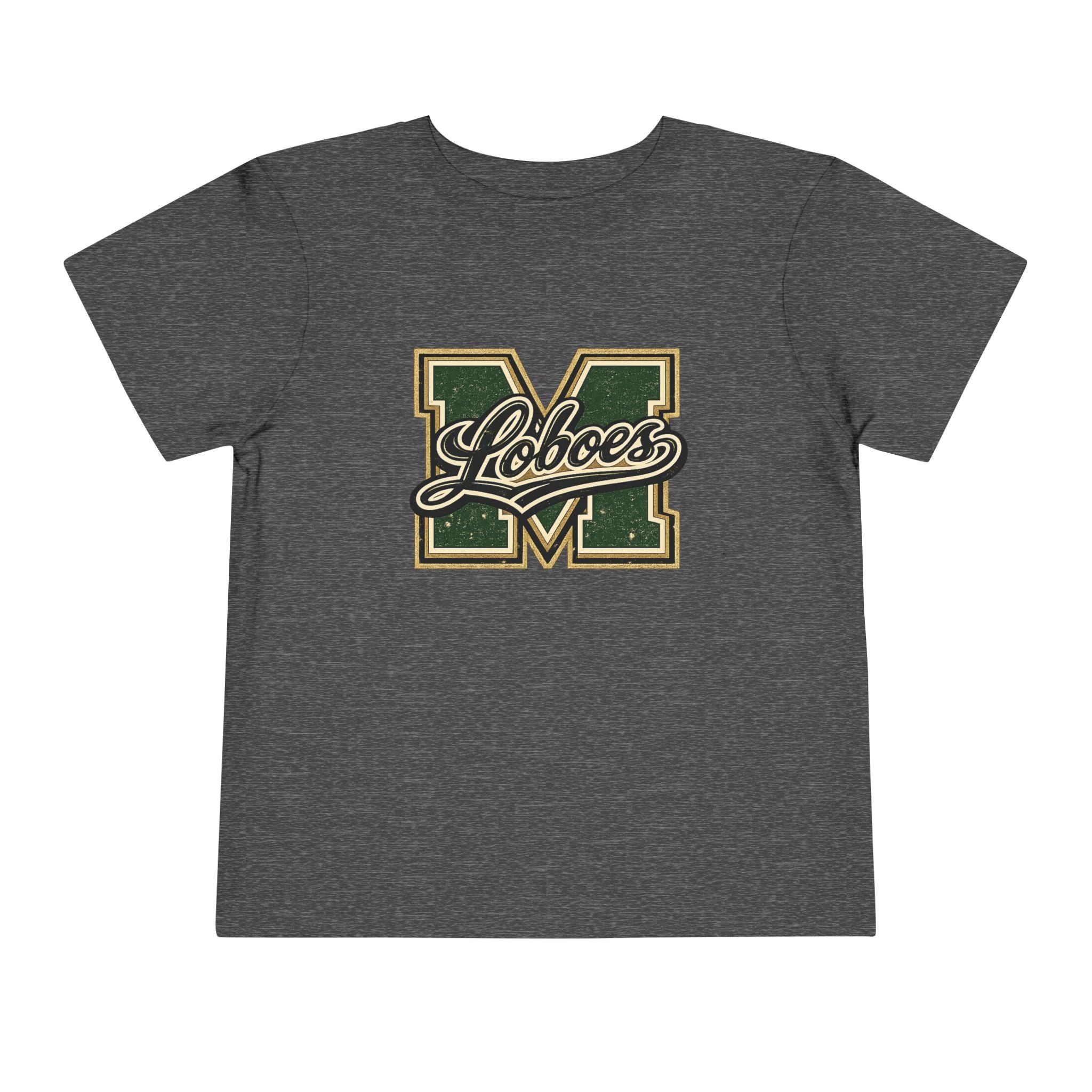 Toddler Tee Green Vintage Letterman Logo