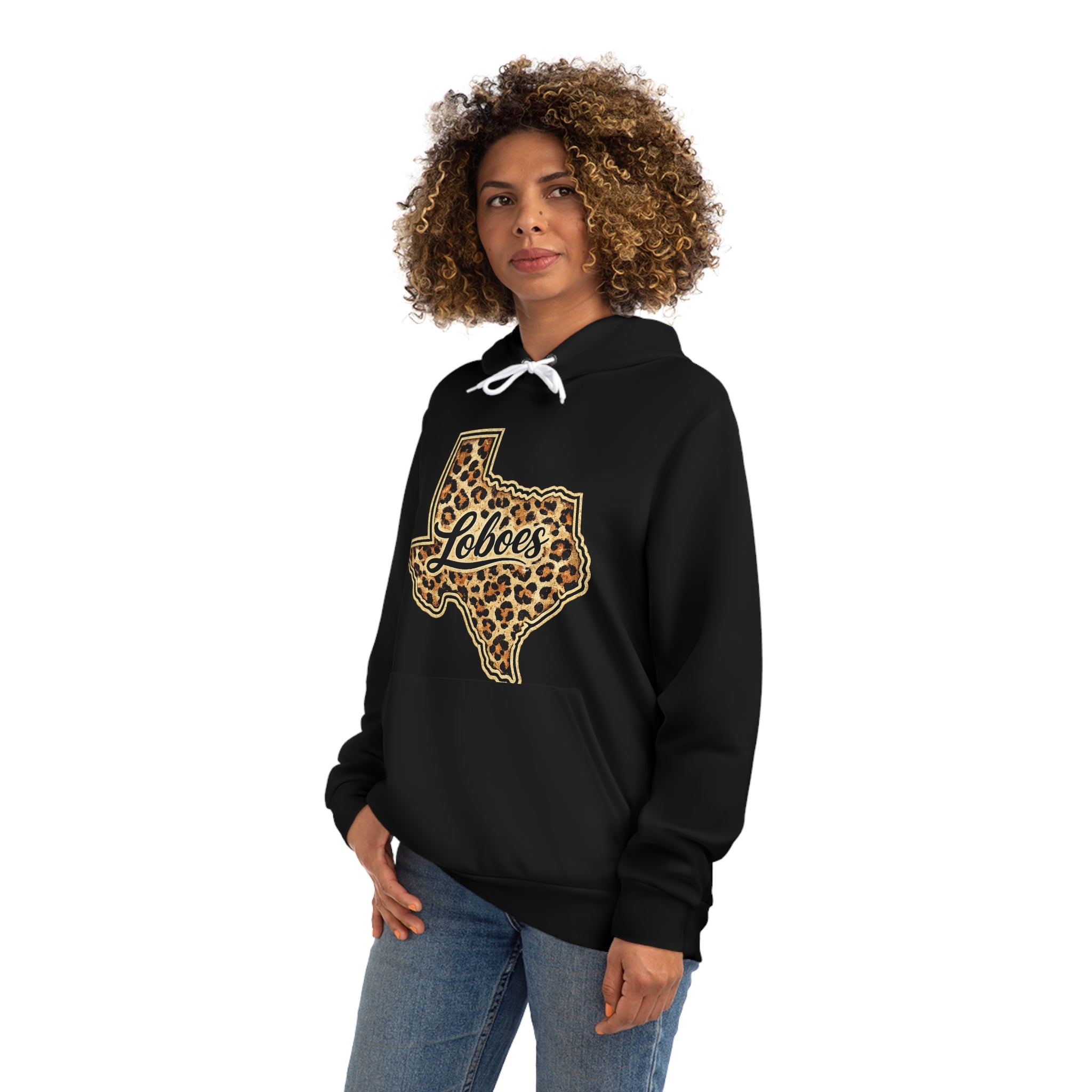 Texas Loboes Leopard Print Hoodie