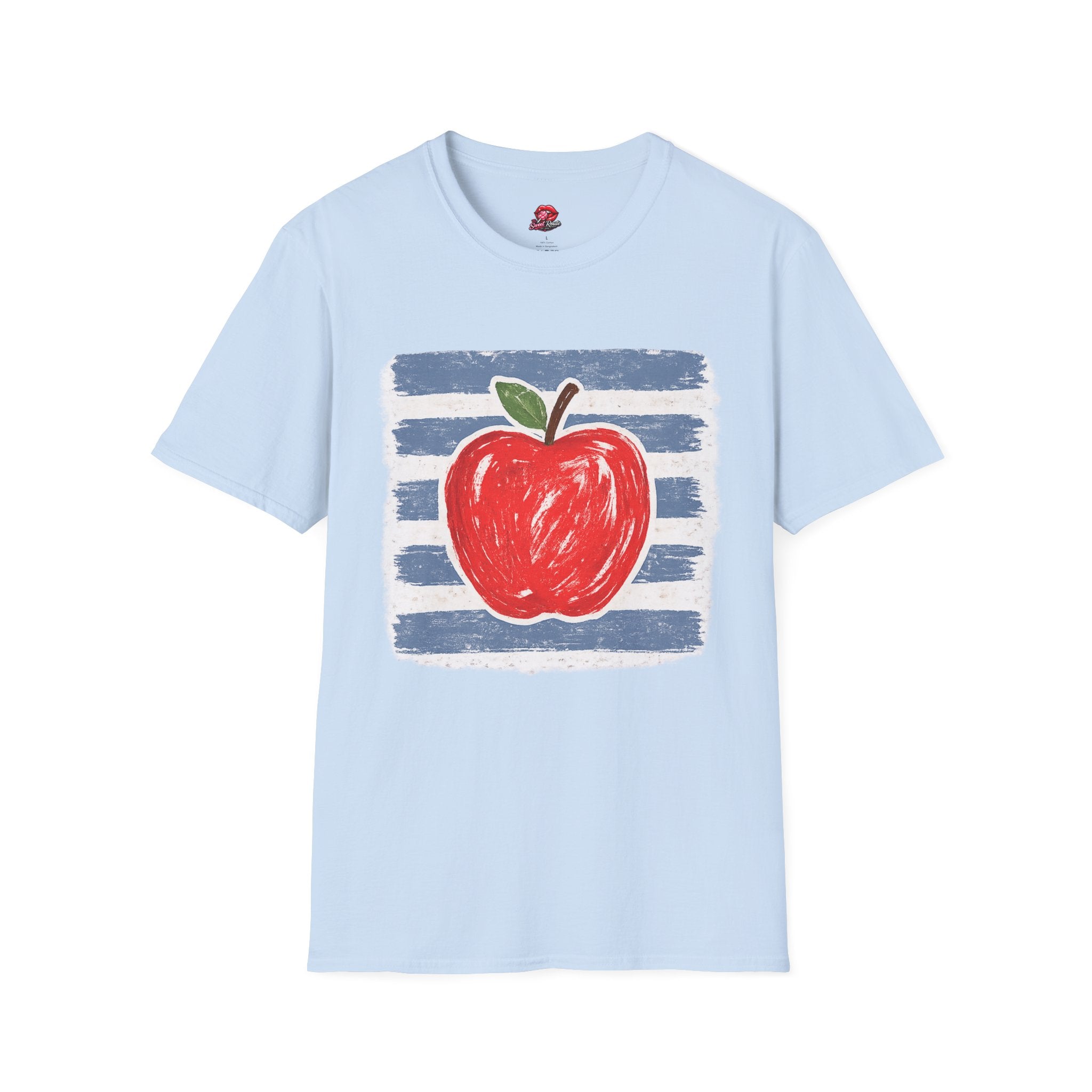 Retro Apple Graphic Teacher T-Shirt | Vintage School Apple Tee | Back to School Gift for Teachers