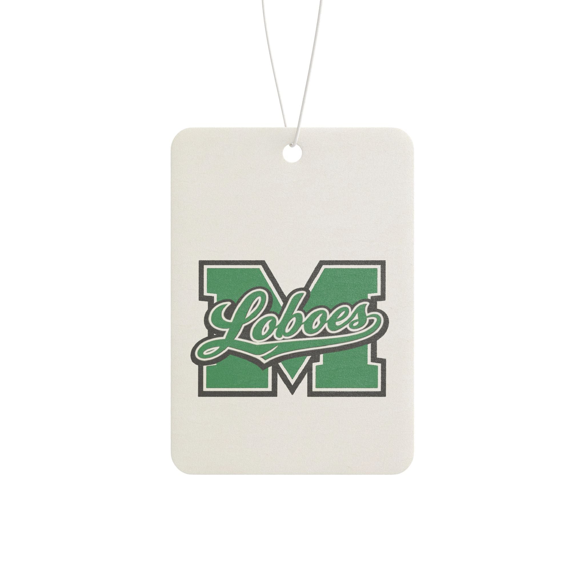 Loboes M Green Letter Car Air Freshener