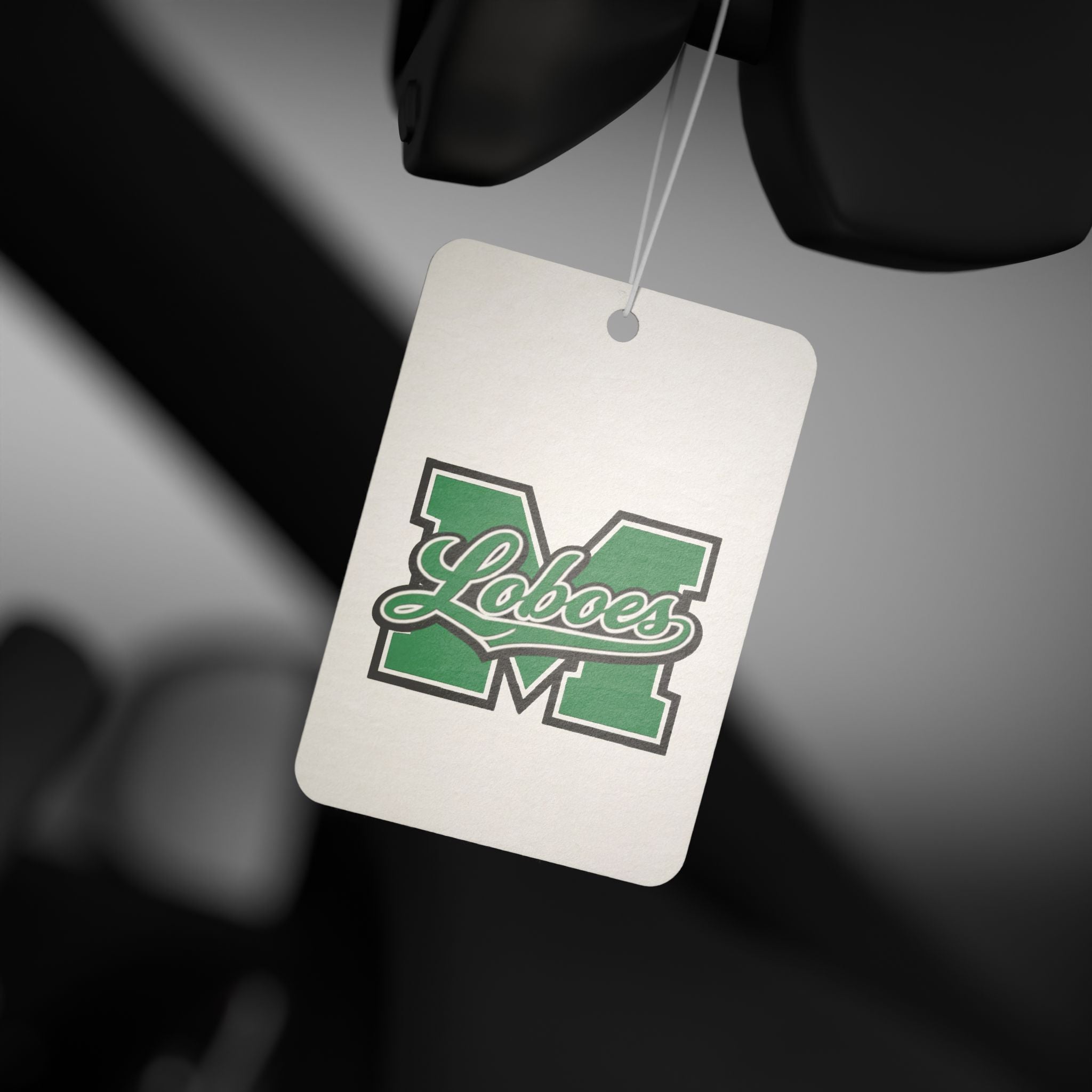 Loboes M Green Letter Car Air Freshener