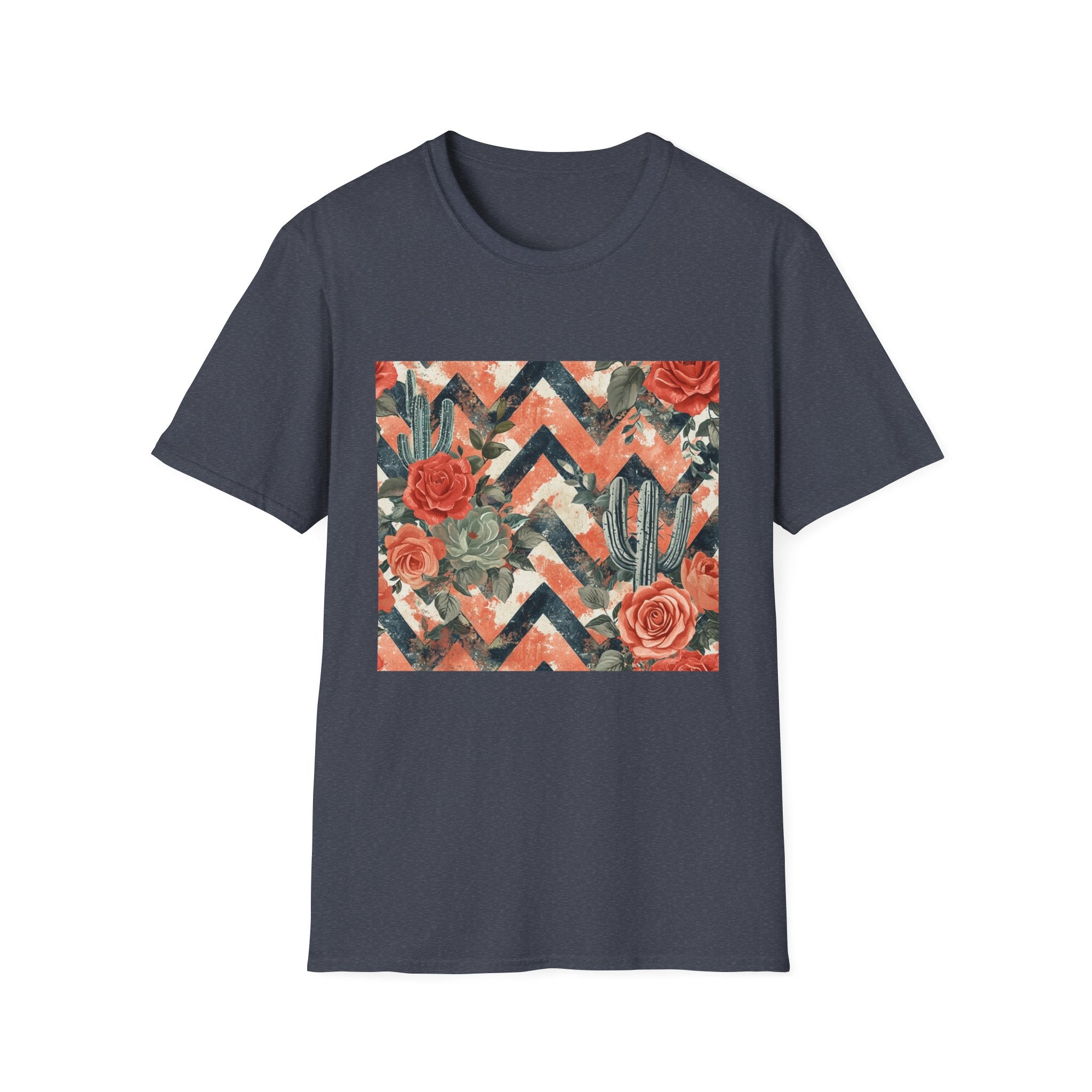 Chevron Cactus Rose T-Shirt