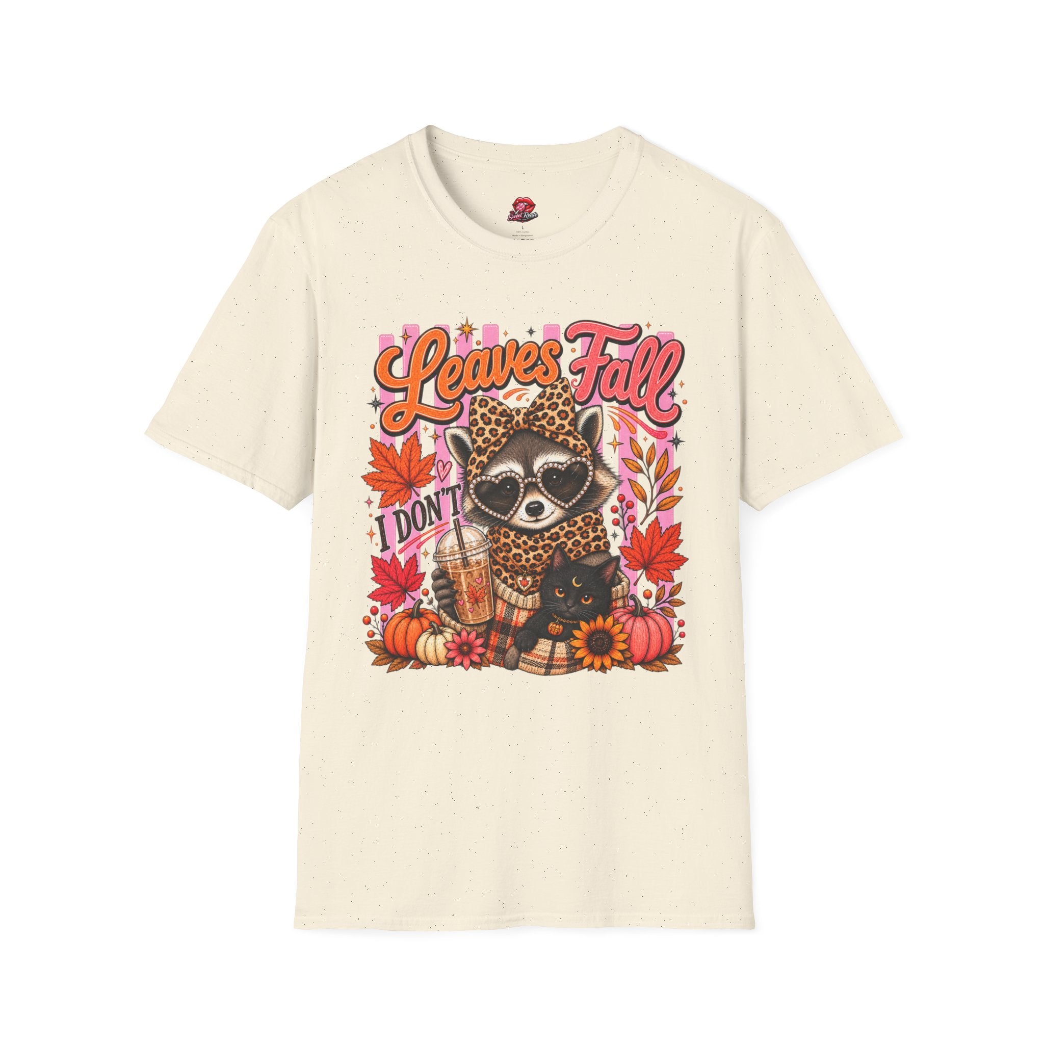 Leaves Fall I Don’t Raccoon T-Shirt